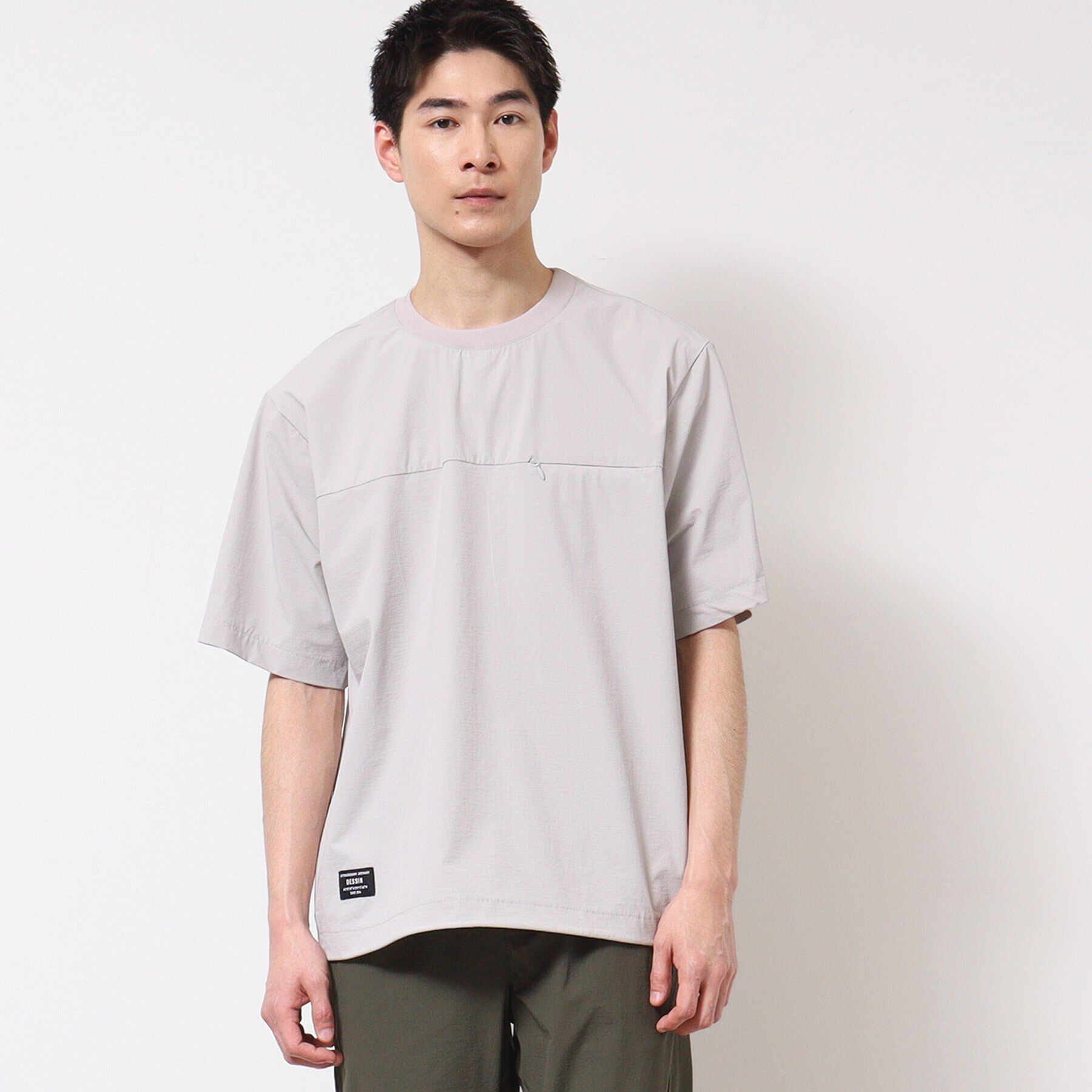 Dessin「【コーデュラ素材・セットアップ可能・洗える】Tシャツ」|Tシャツ・カットソー|ライトグレー(011