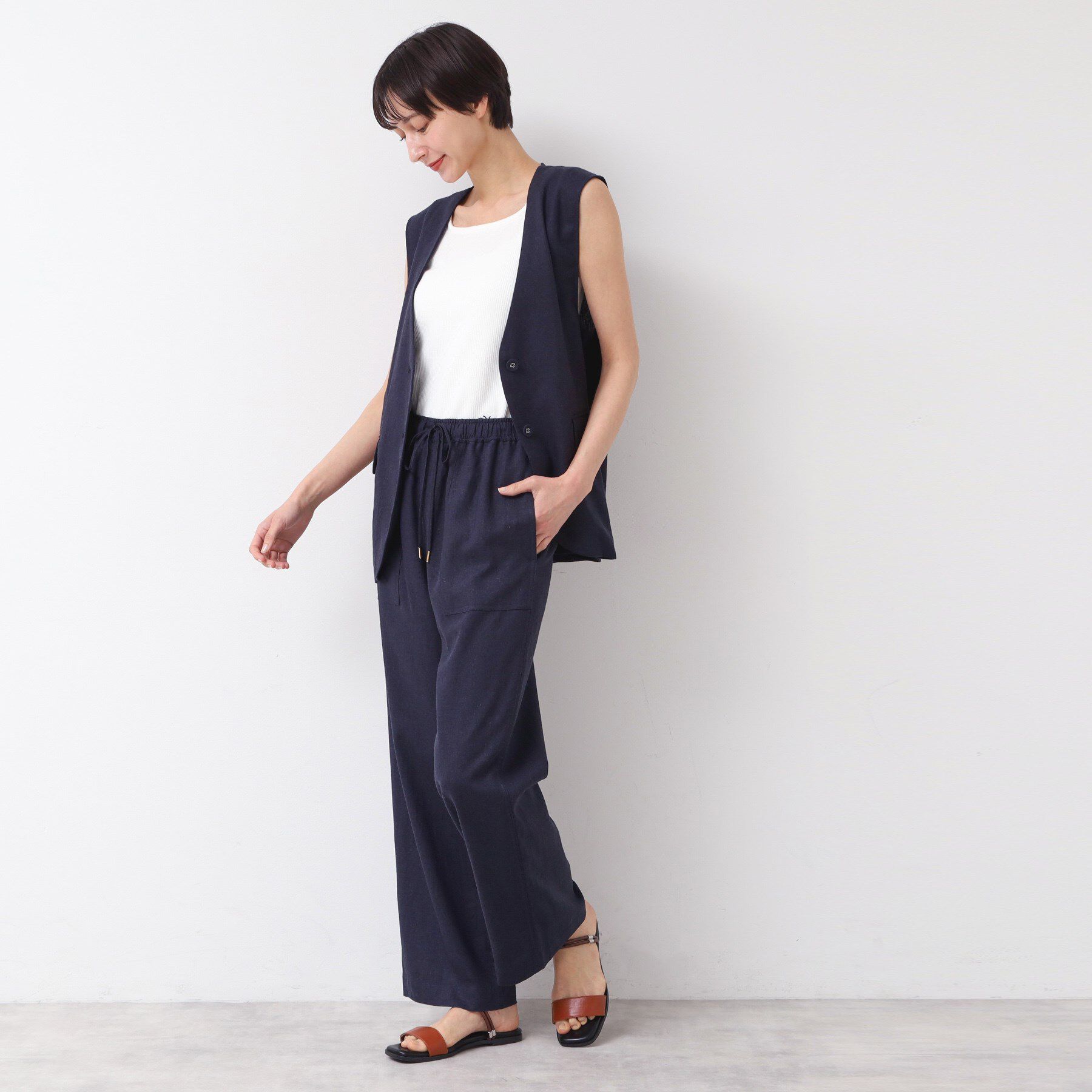 Dessin「【洗える】スクエアタンク」|キャミソール|