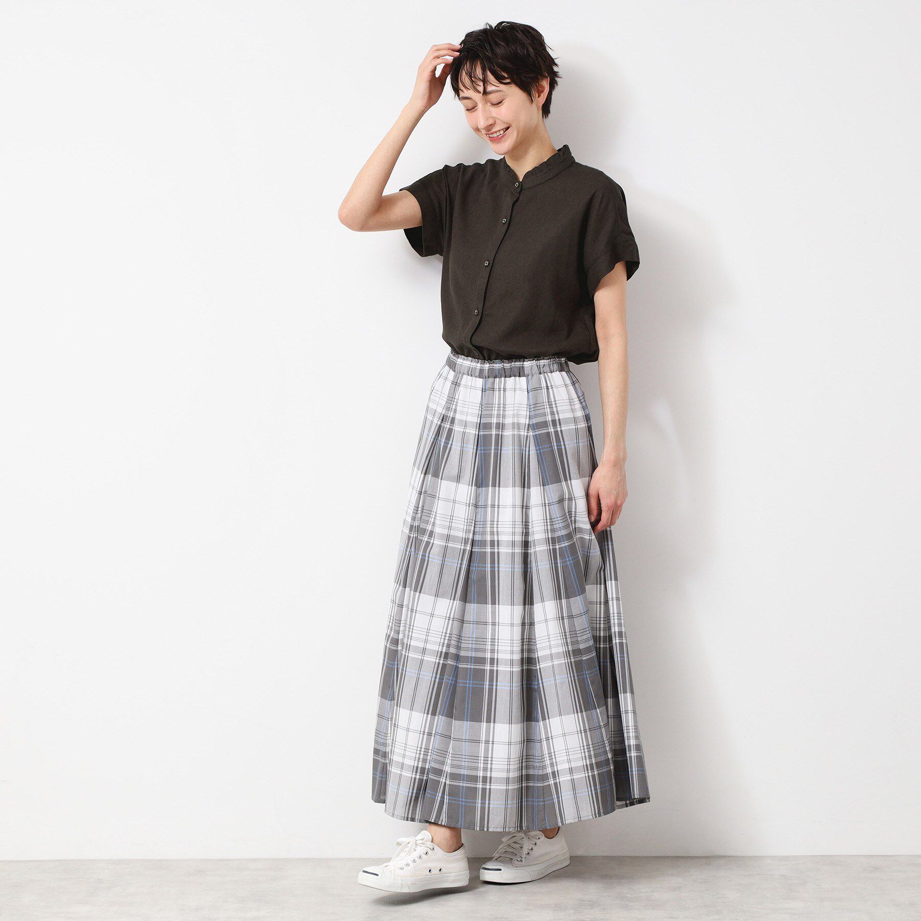 Dessin「【洗える】フリルネックシャツ（XS～L）」|シャツ・ブラウス|