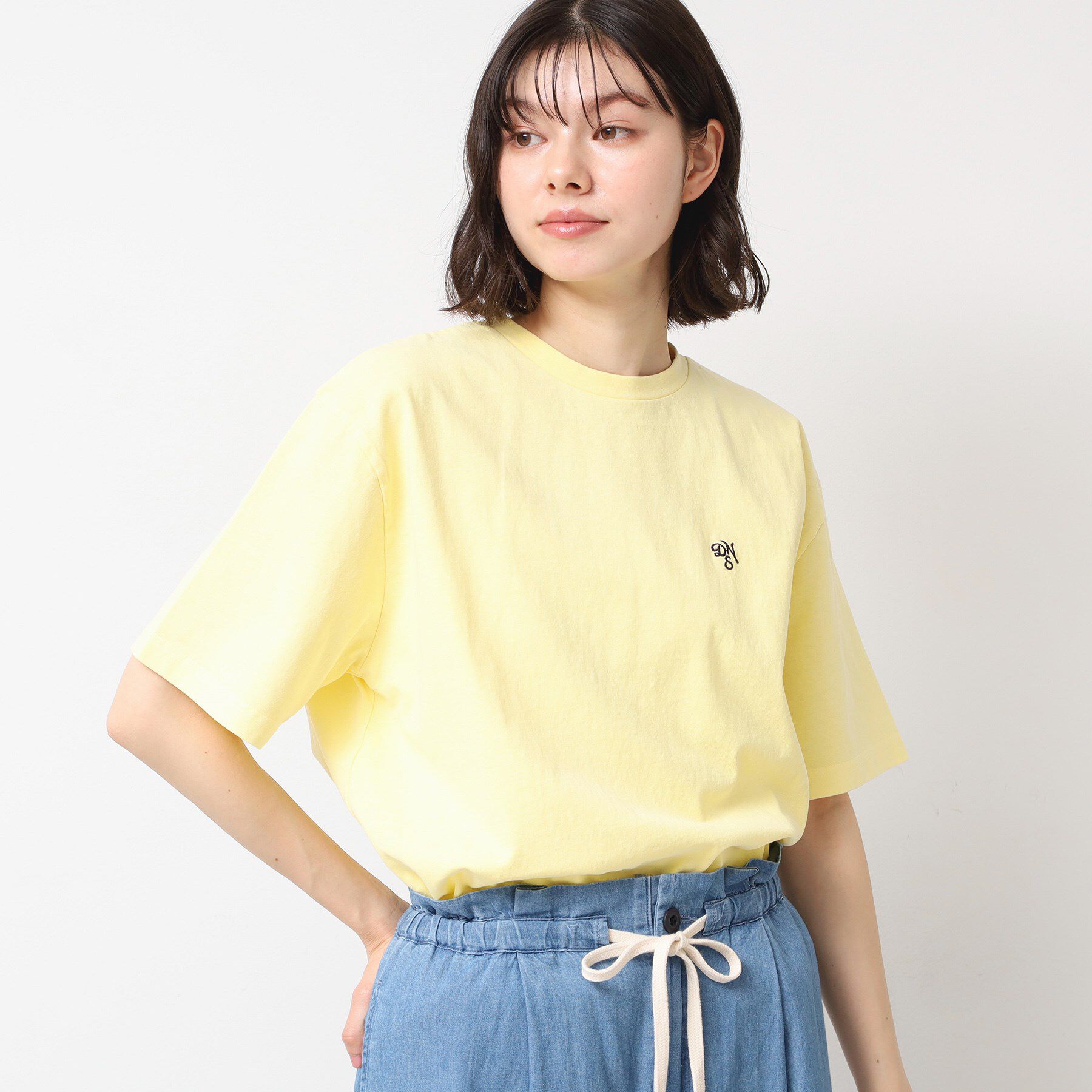 Dessin「【ユニセックス・洗える】ロゴ入りピグメントTシャツ」|Tシャツ・カットソー|