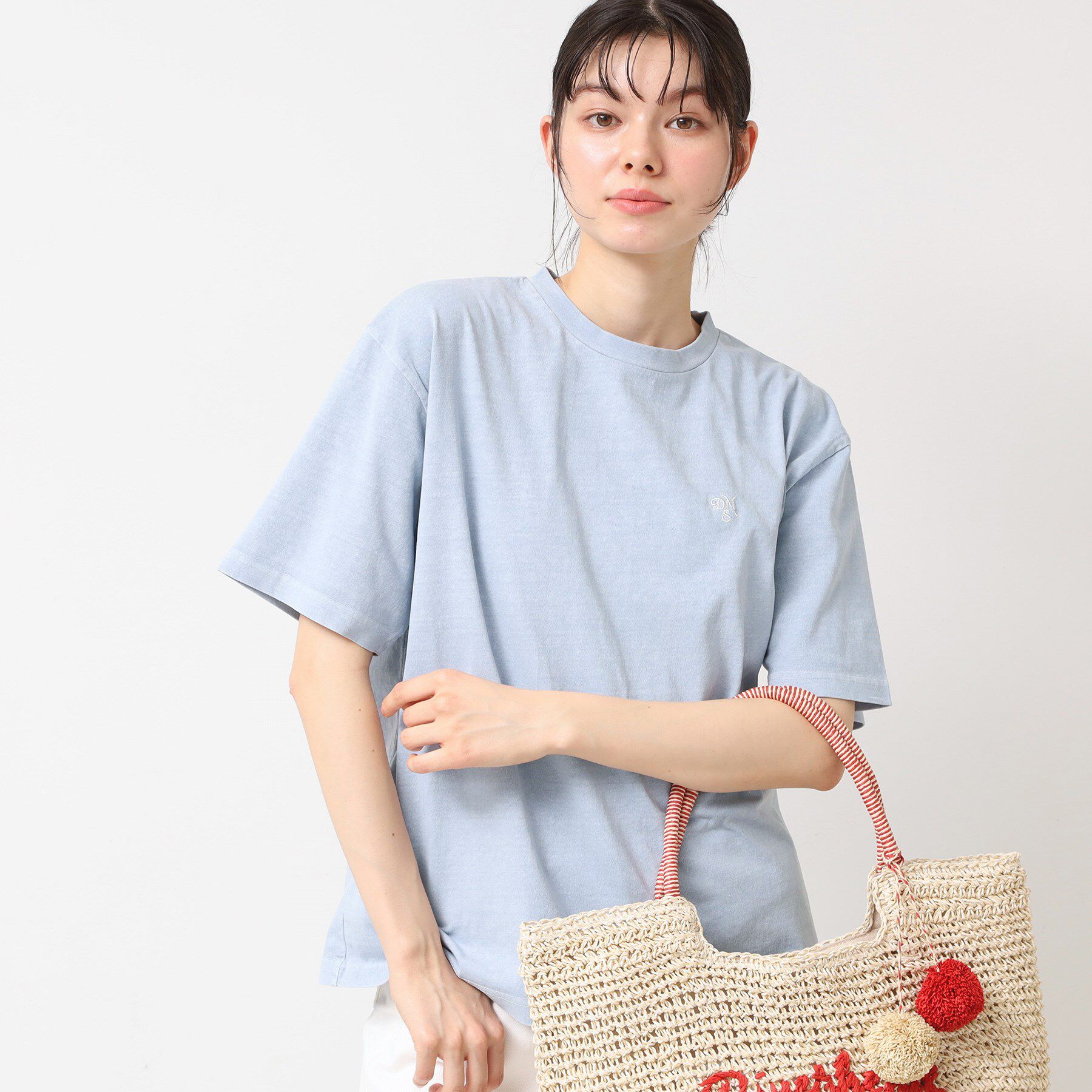 Dessin「【ユニセックス・洗える】ロゴ入りピグメントTシャツ」|Tシャツ・カットソー|