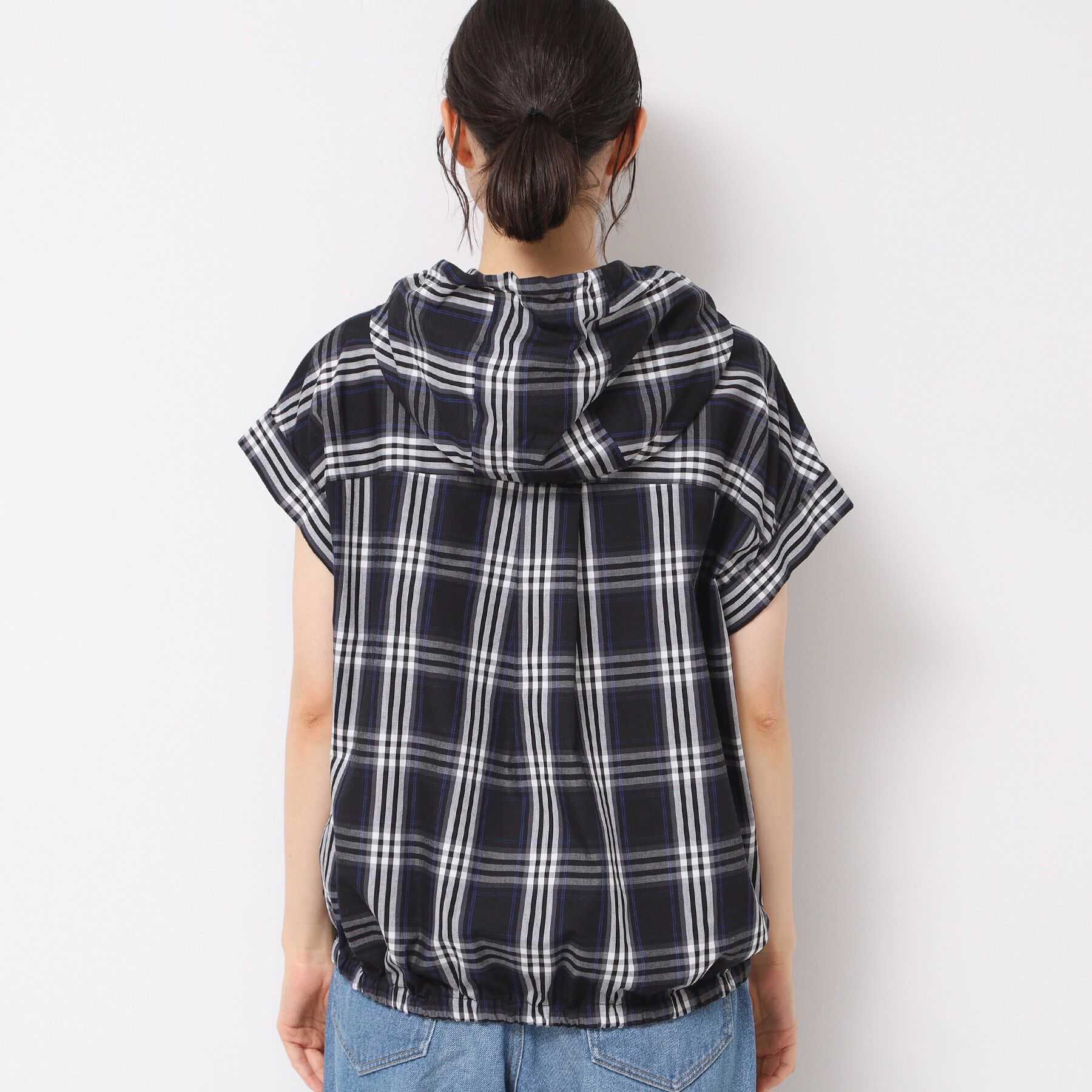 Dessin「【洗える】ハーフジップフーディーシャツ」|シャツ・ブラウス|