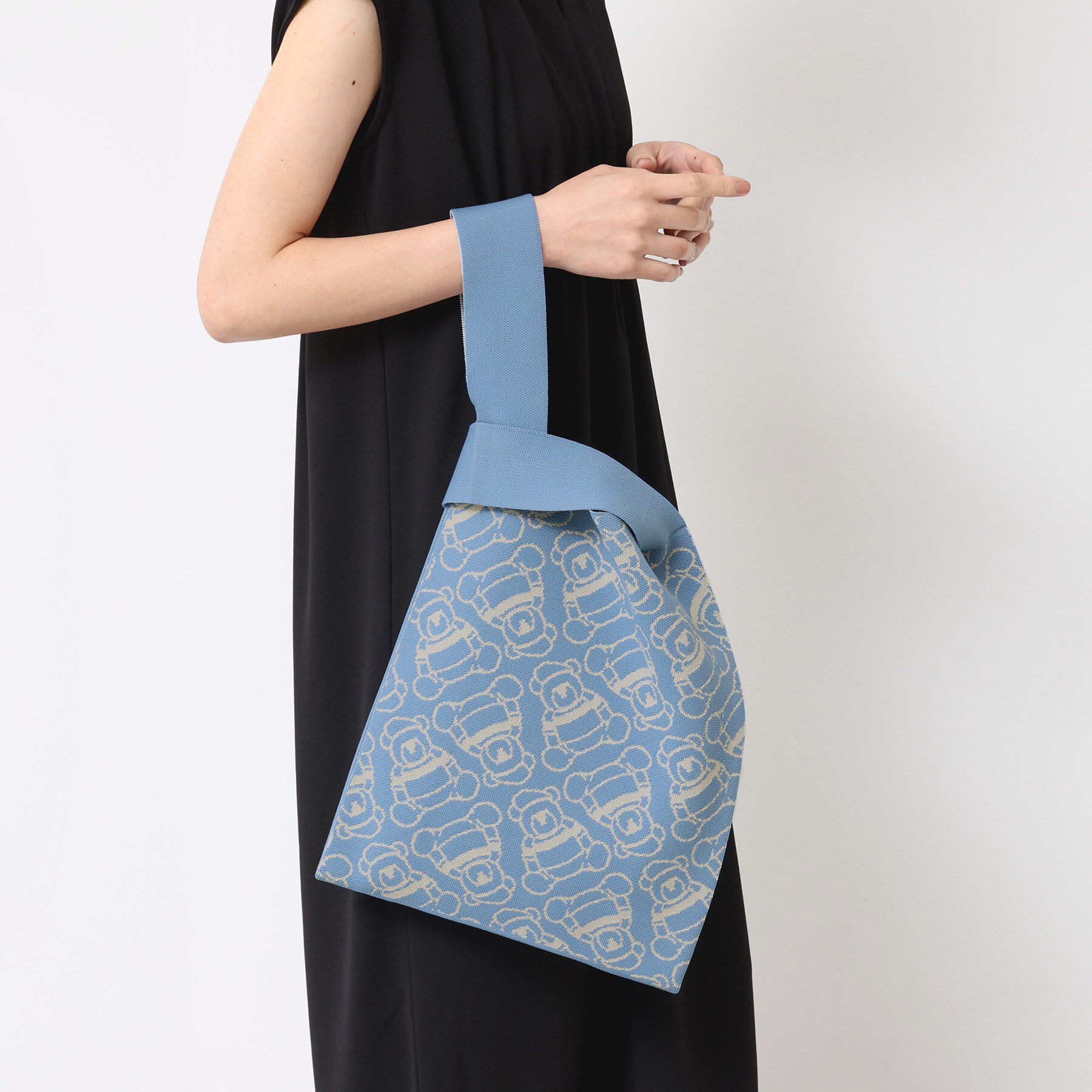 Dessin「【マシンウォッシャブル・A4収納可】Deddy ジャガードニットバッグ」|トートバッグ|