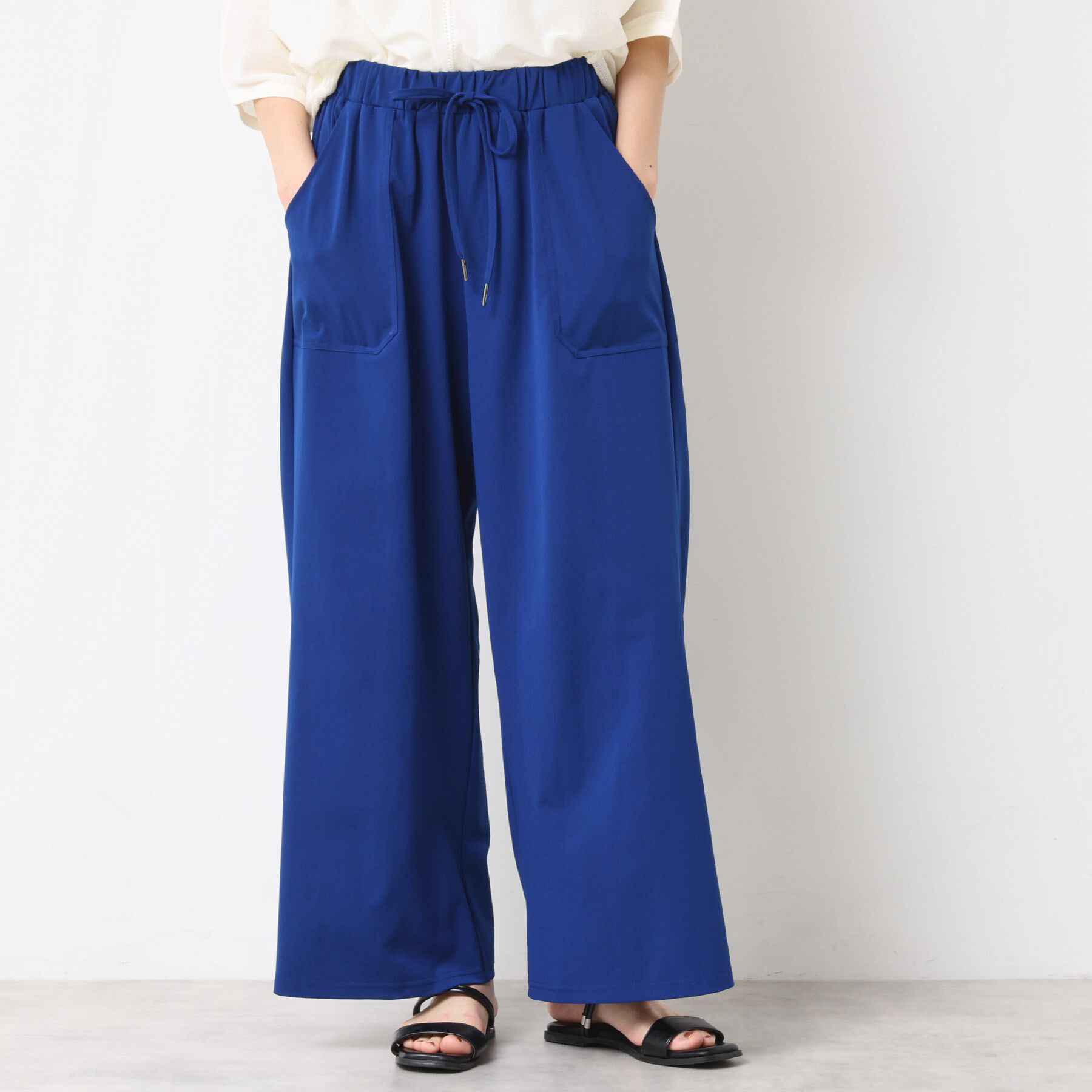 Dessin「【ウエストゴム・洗える】ストレッチワイドパンツ」|その他|