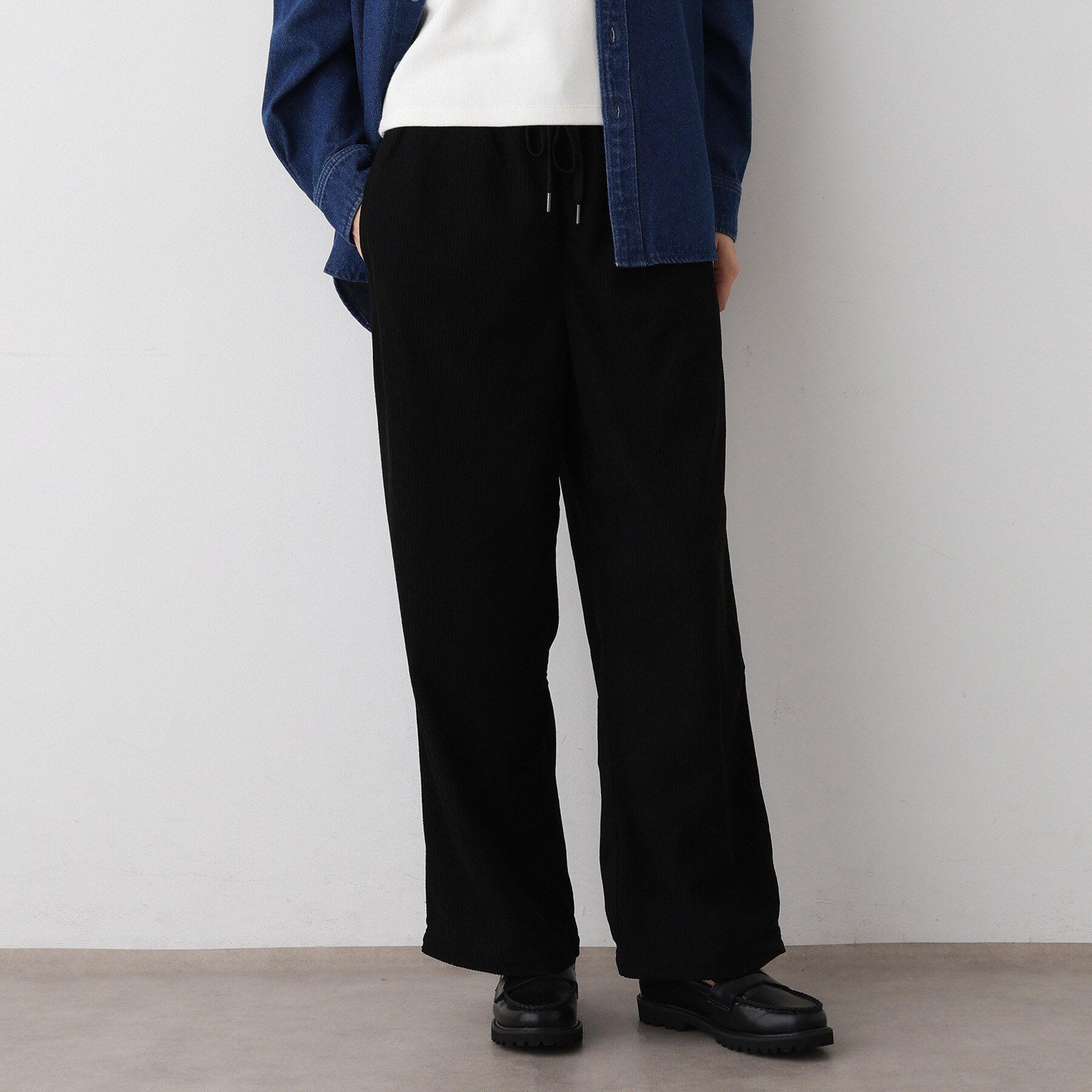 Dessin「【ウエストゴム・洗える】ソフトコーデュロイイージーパンツ」|その他|