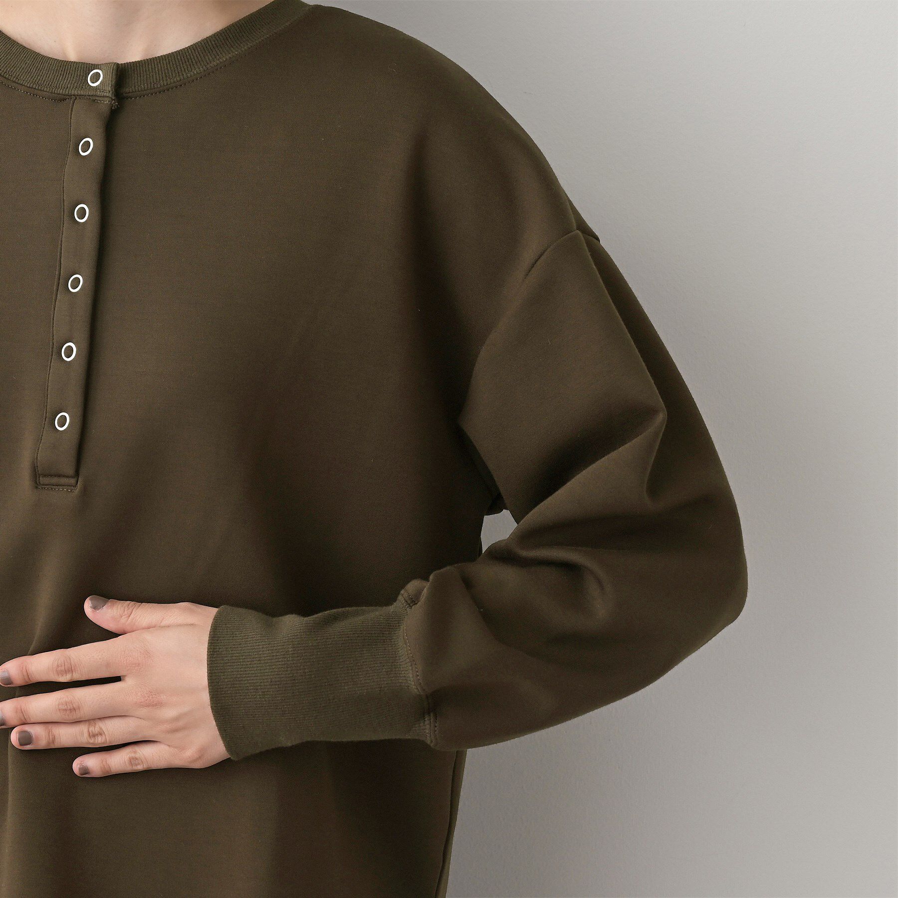 Dessin「【セットアップ可/洗える】ヘンリーネックプルオーバー」|Tシャツ・カットソー|