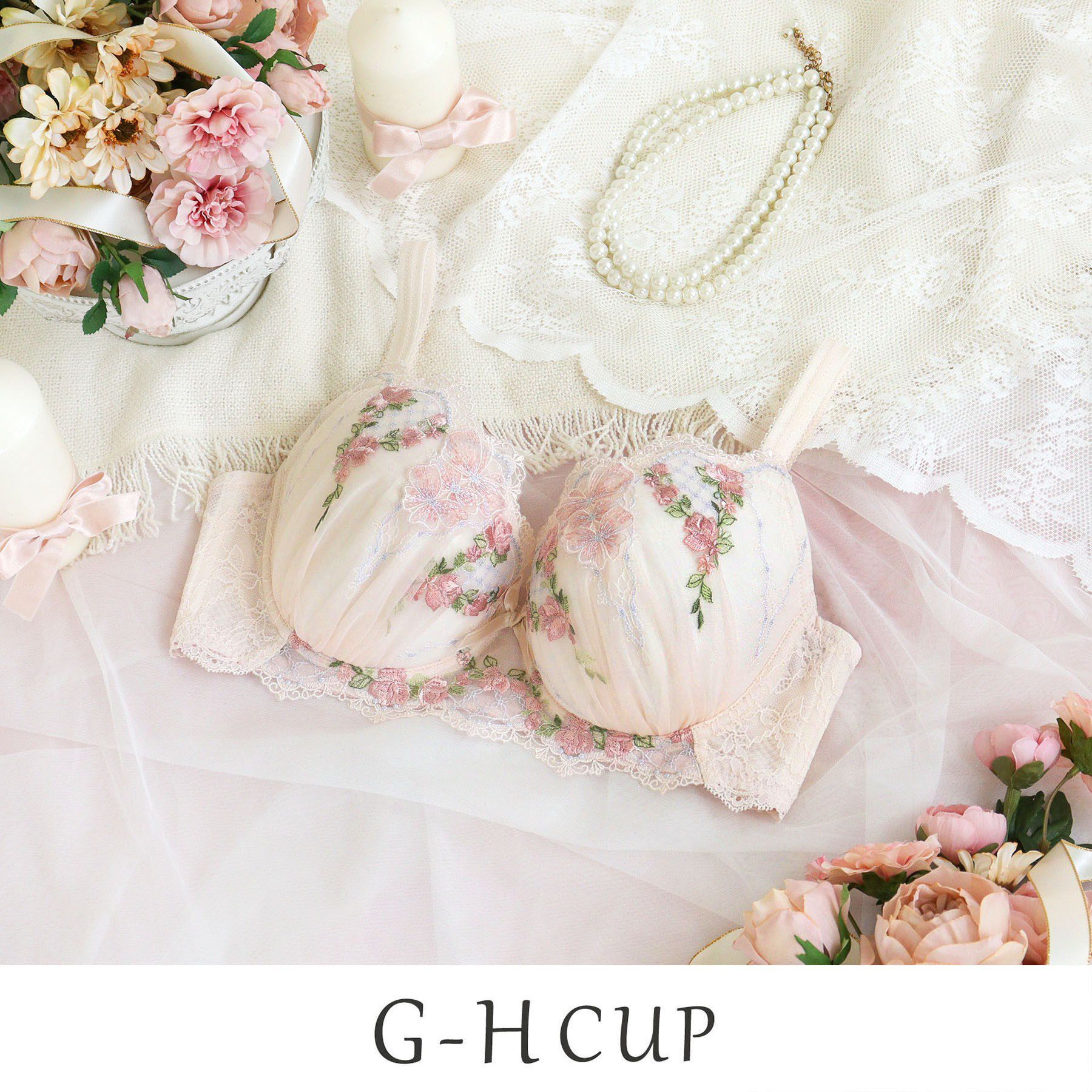 Risa Magli「リピネ ブラジャー （G-H） ＜S Make Type＞」|インナー|ピンク(071)