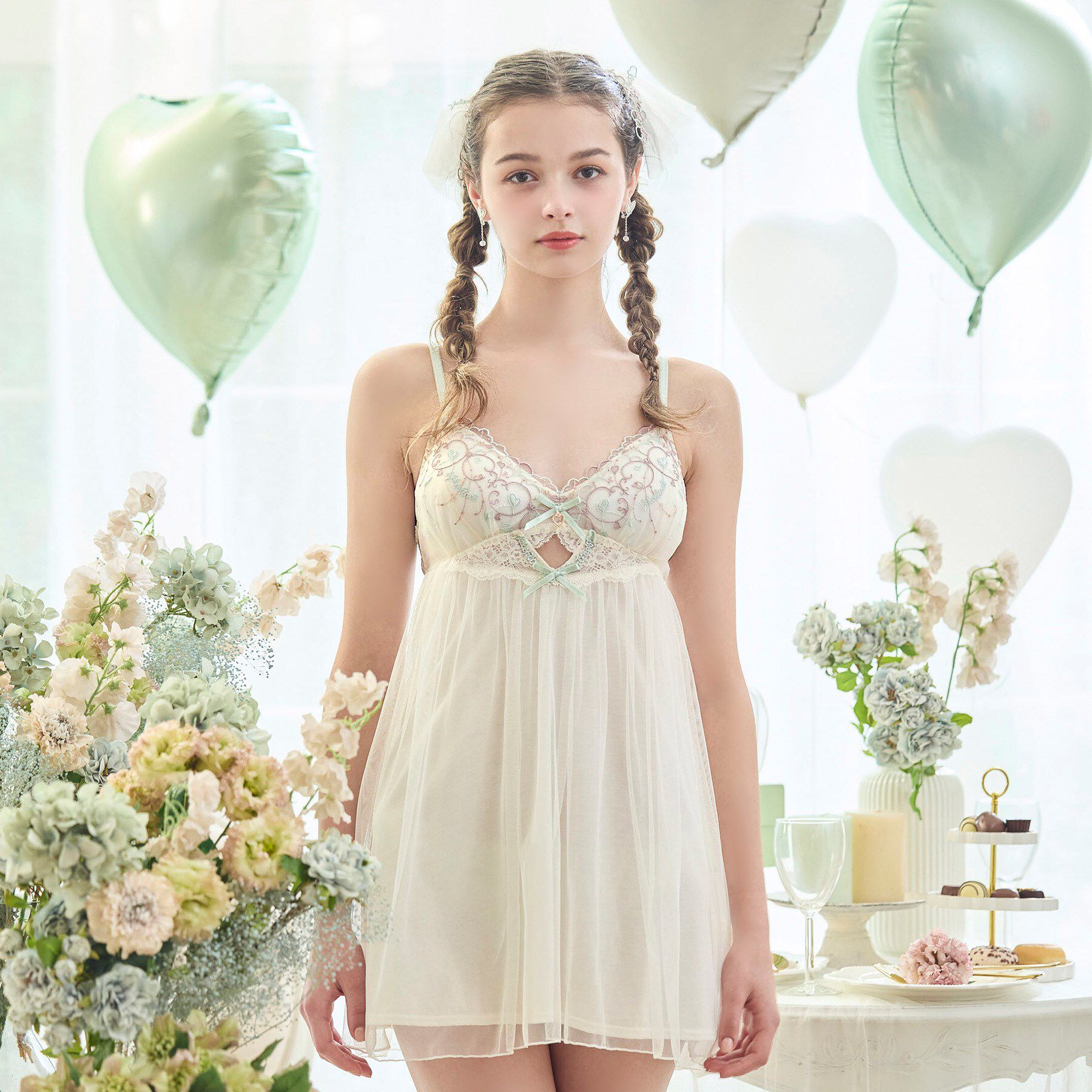 Risa Magli「ヘルティー カップ付スリップ」|キャミソール|