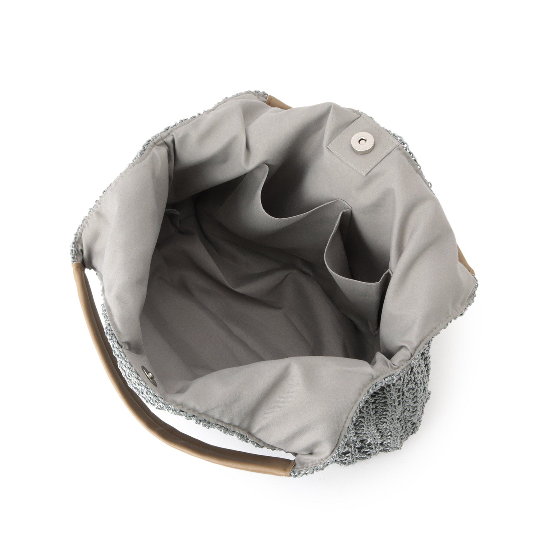 ITS&rsquo;DEMO「コード編みラウンドトート」|トートバッグ|