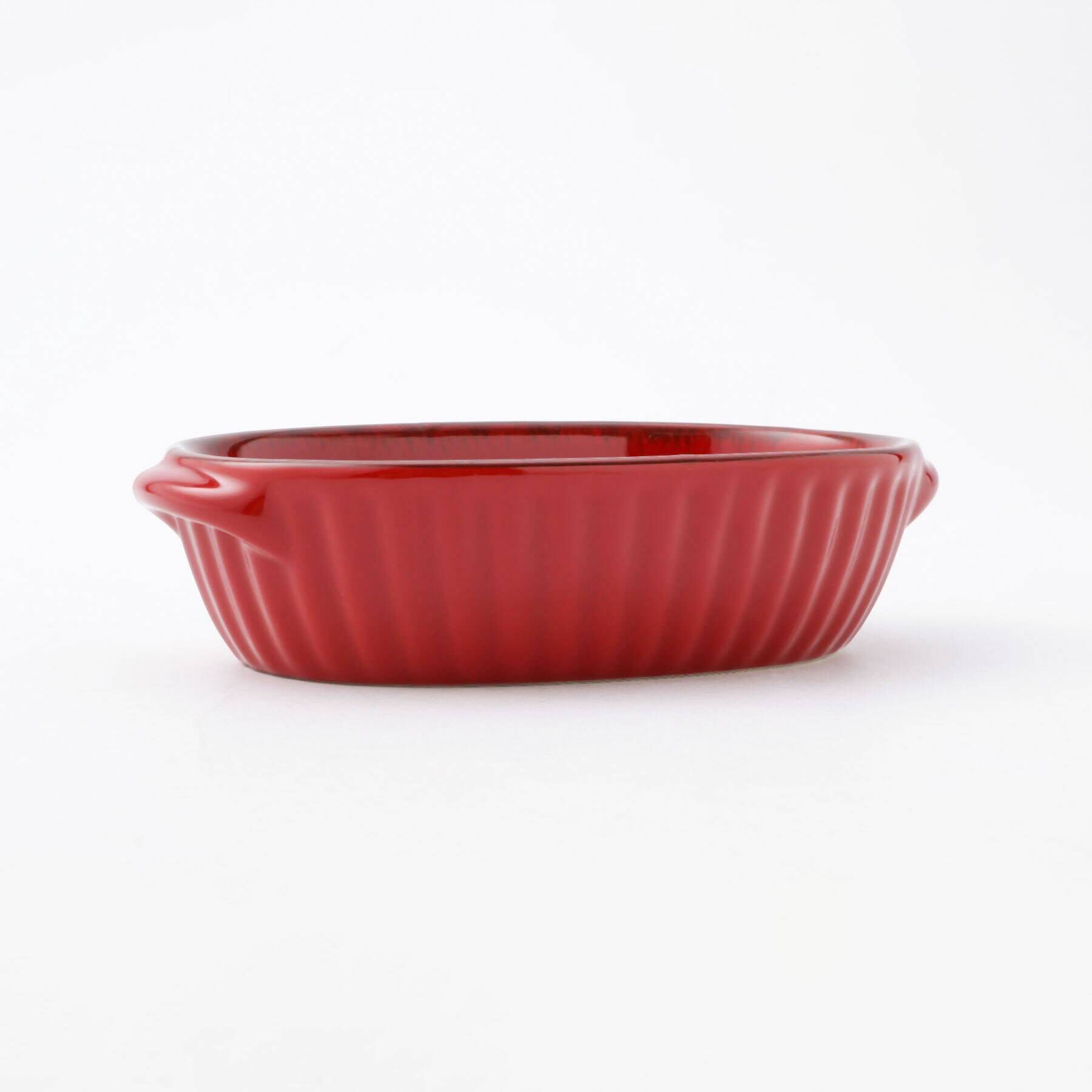 212 KITCHEN STORE「ギャザー オーバルグラタン S RD」|食器・キッチングッズ|