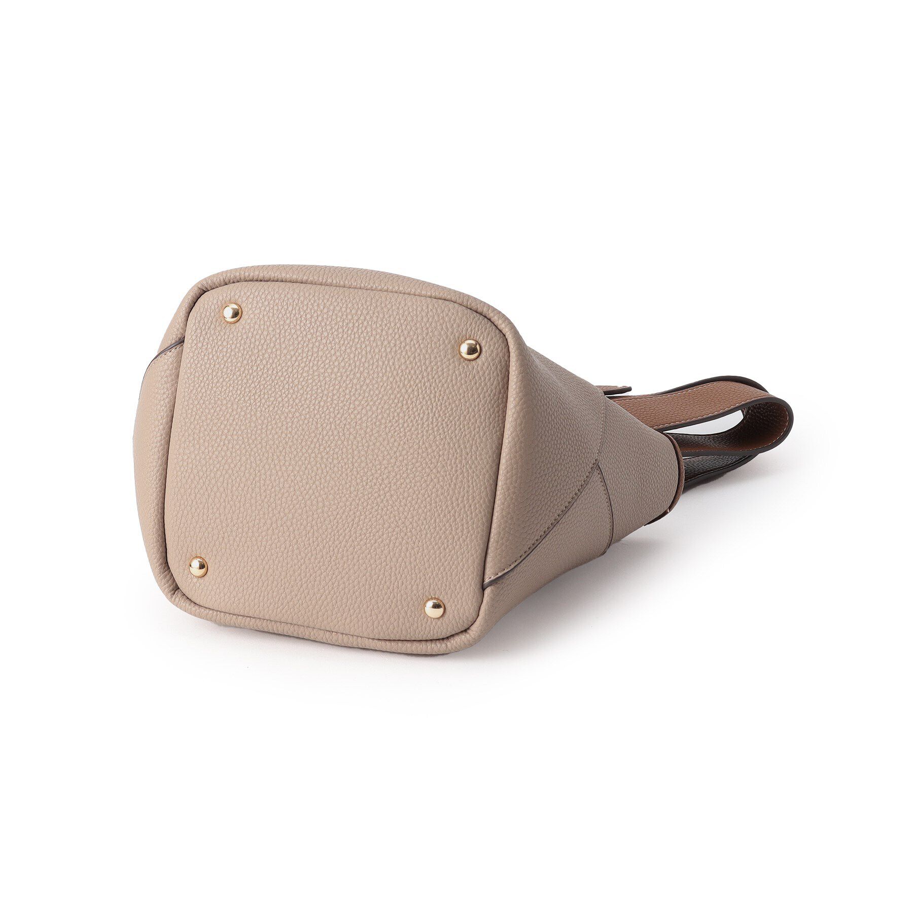 Ober Tashe「【内ポケット充実！】シュリンク合皮手提げミニトート」|ハンドバッグ|