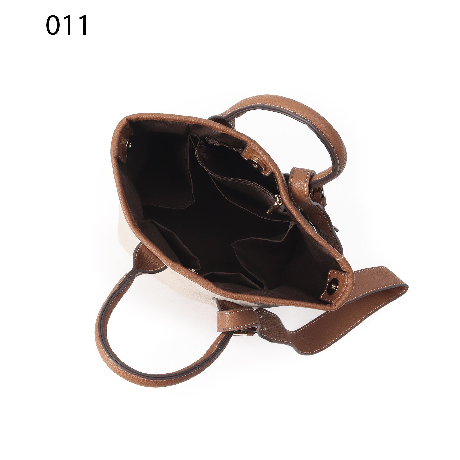 Ober Tashe「【内ポケット充実！】シュリンク合皮手提げミニトート」|ハンドバッグ|