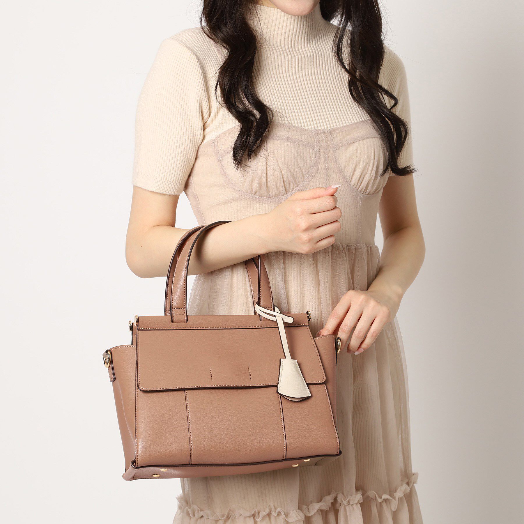 ESPERANZA「ダブルフラップ2WAYハンドバッグ」|ハンドバッグ|