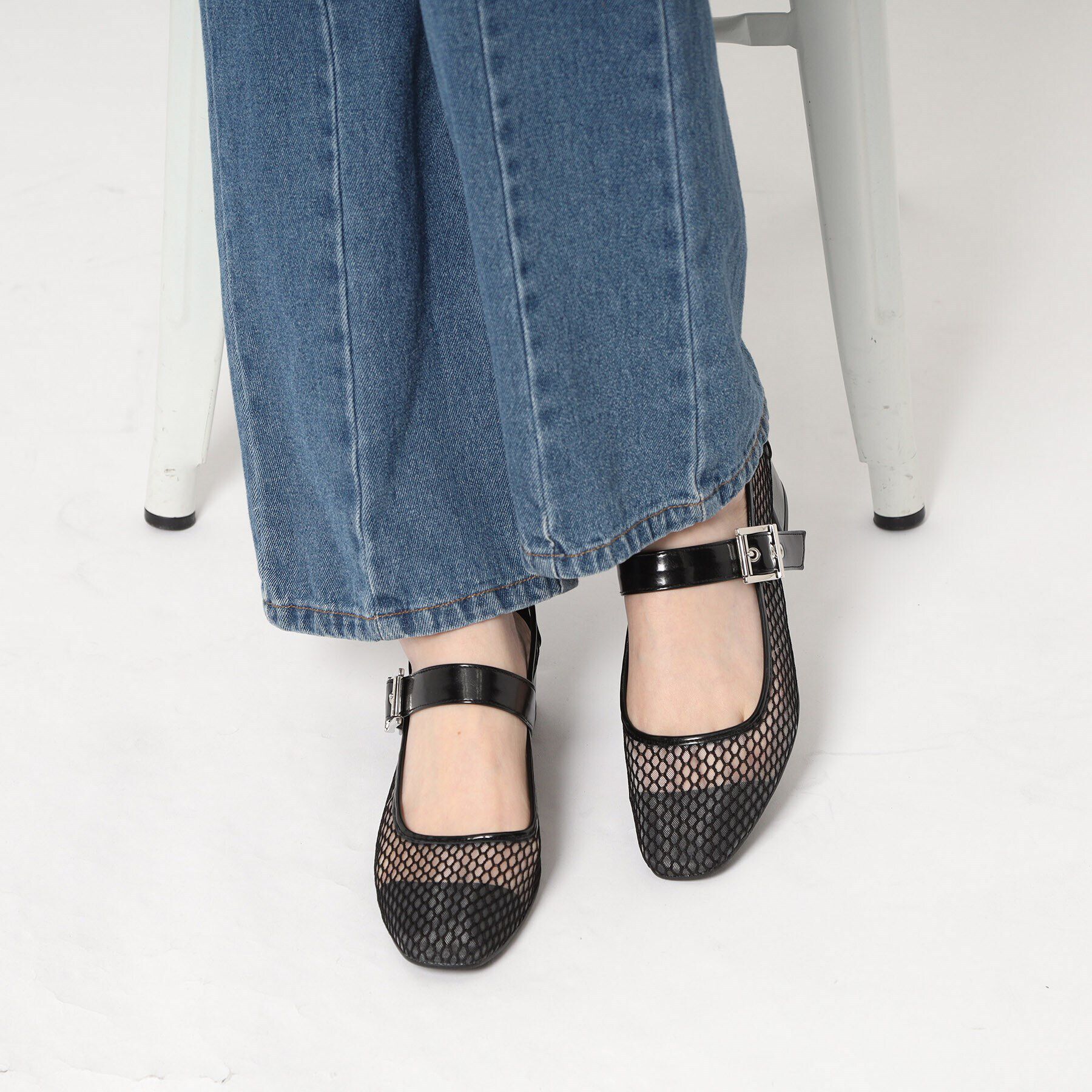 ESPERANZA「メッシュフラットパンプス」|パンプス|