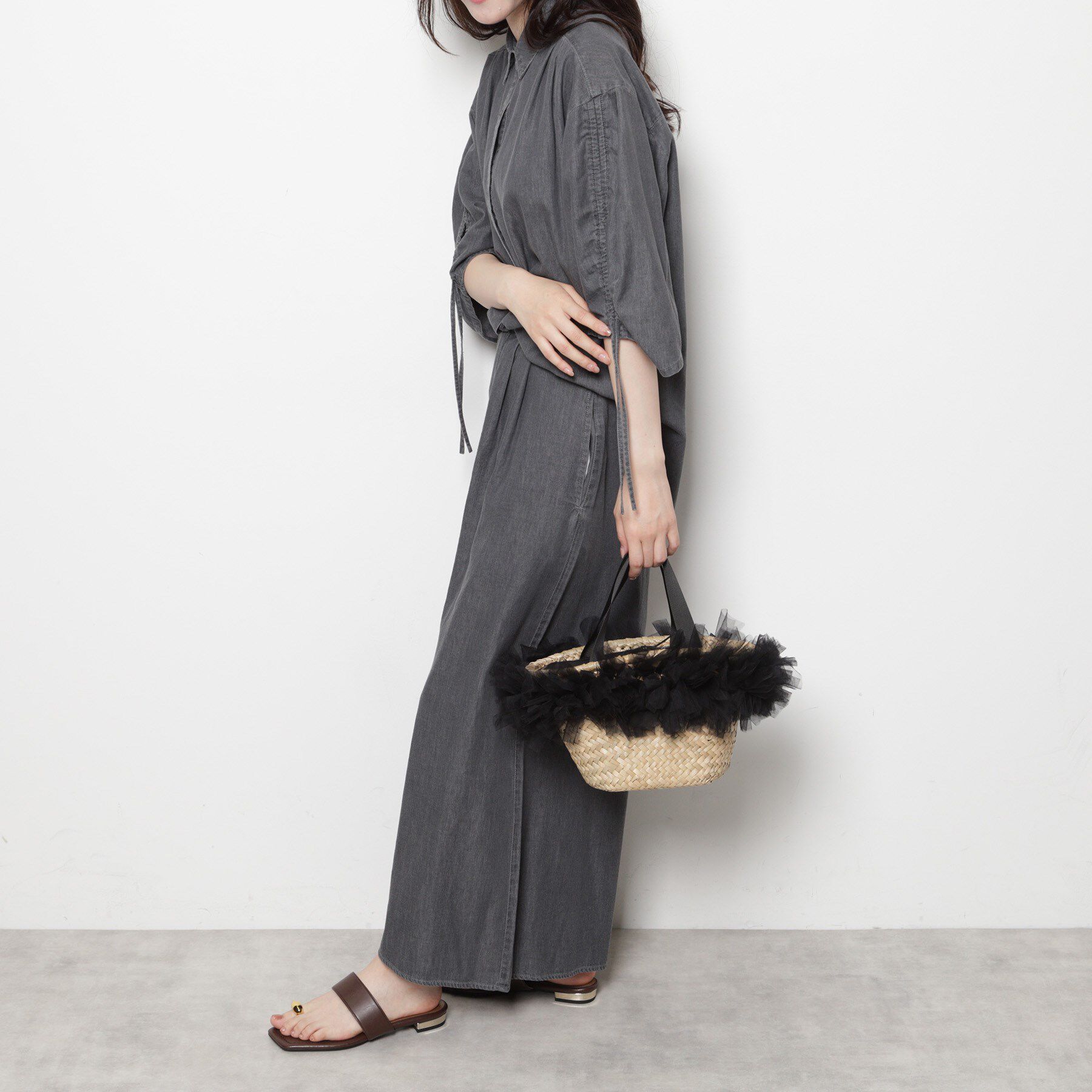 ESPERANZA「チュールフリンジカゴバッグ」|ハンドバッグ|