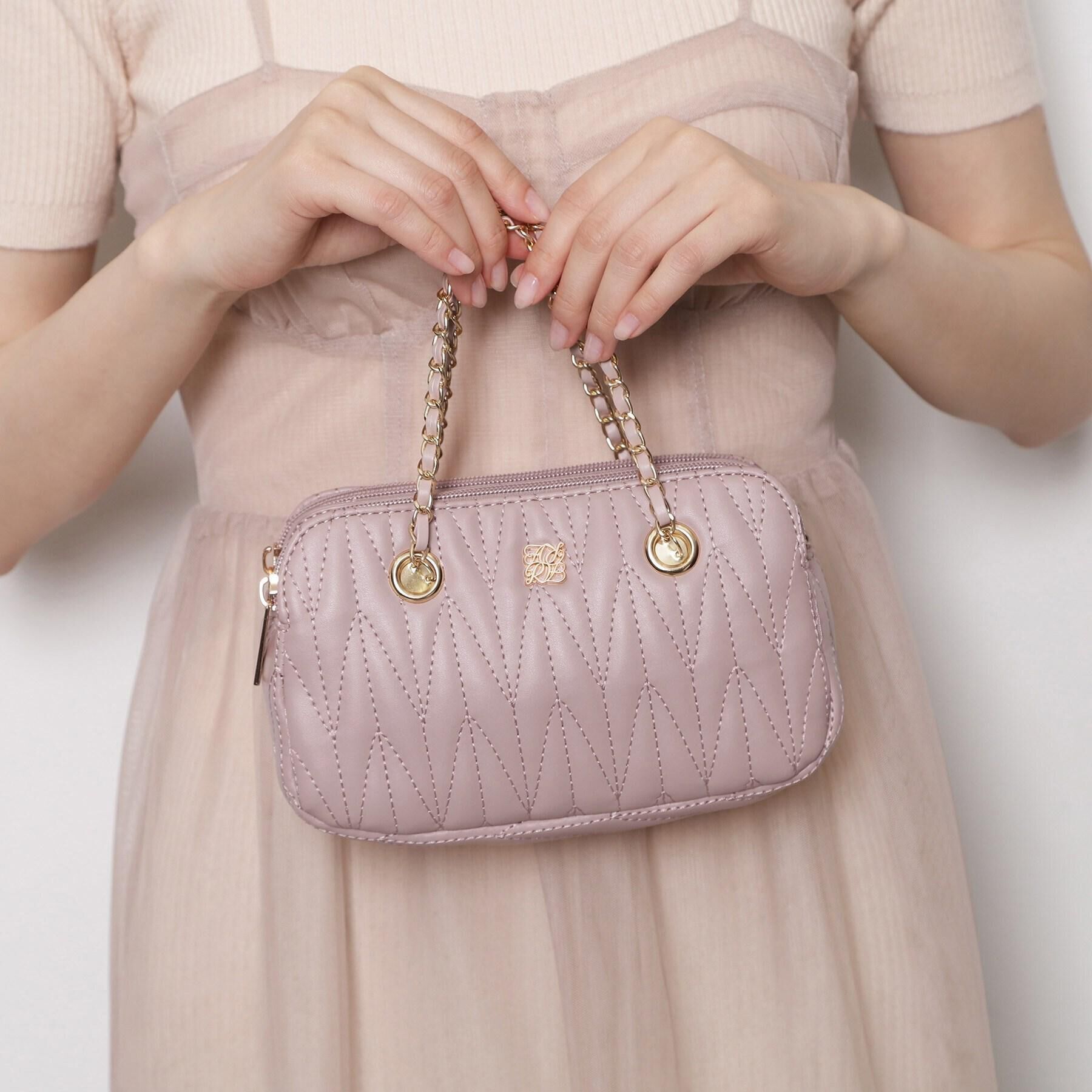 Ober Tashe「ロージア3WAYショルダー」|ショルダー・メッセンジャー|ピンク(072)