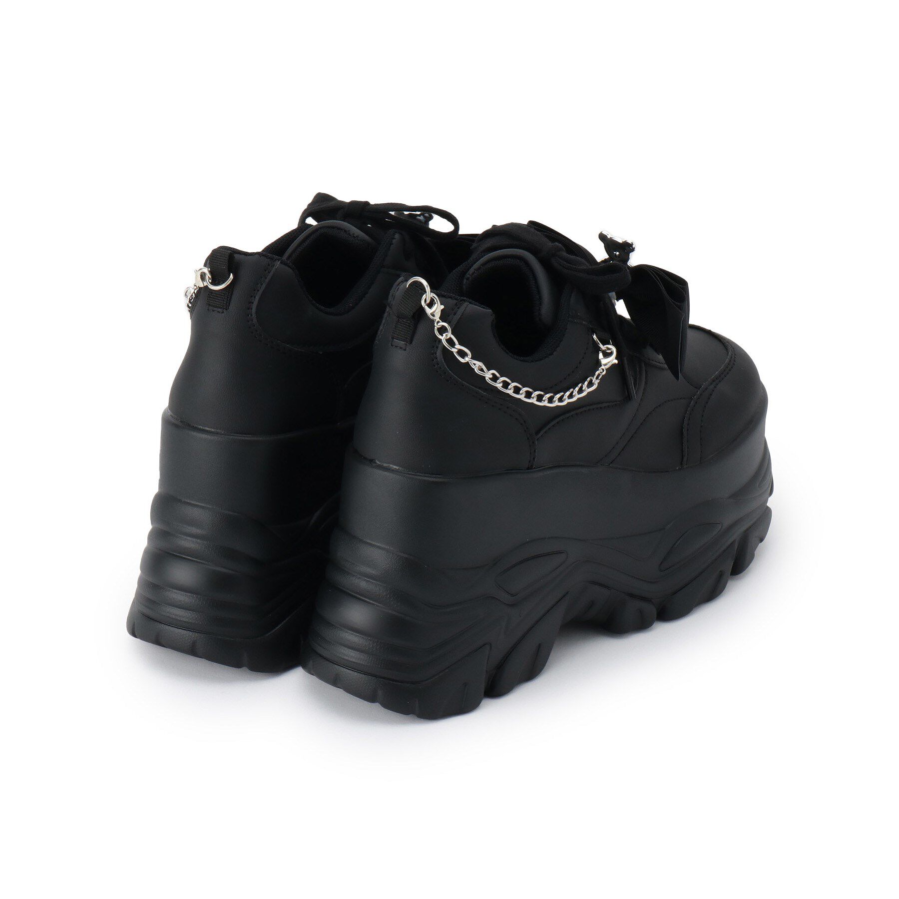 csT&P「クマ&times;チェ―ン付き厚底インヒールスニーカー」|スニーカー|