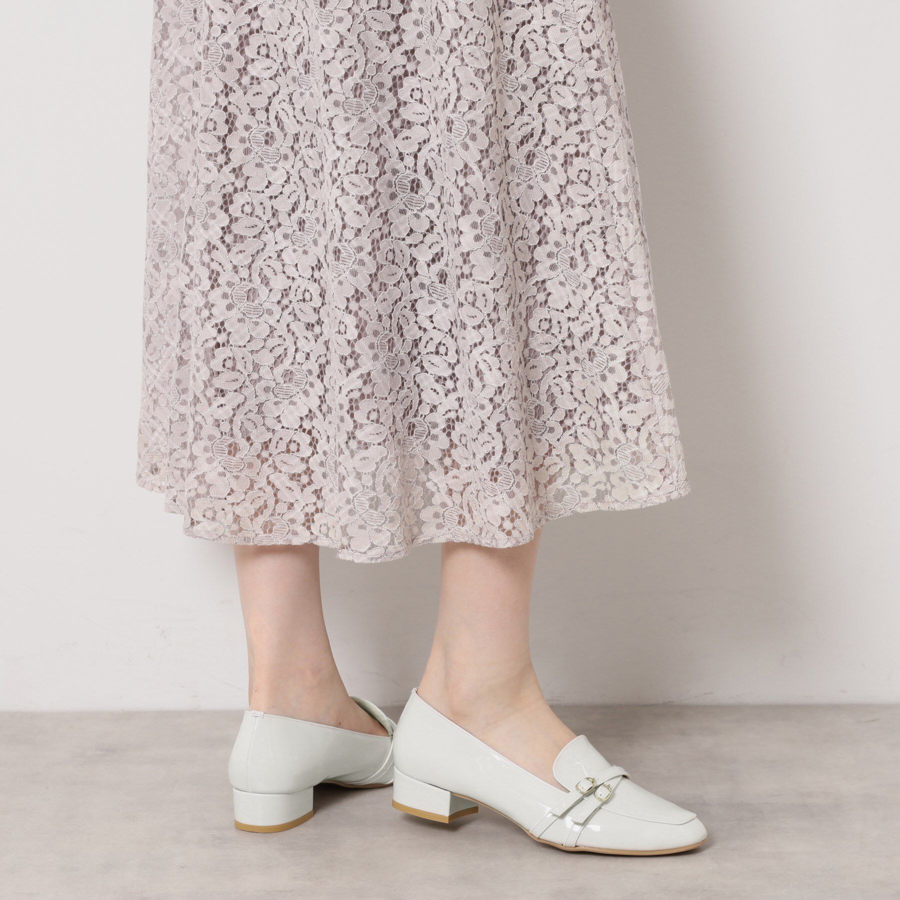 ESPERANZA「【EC先行販売】ダブルベルトローファー レイン対応」|その他|アイボリー(204)