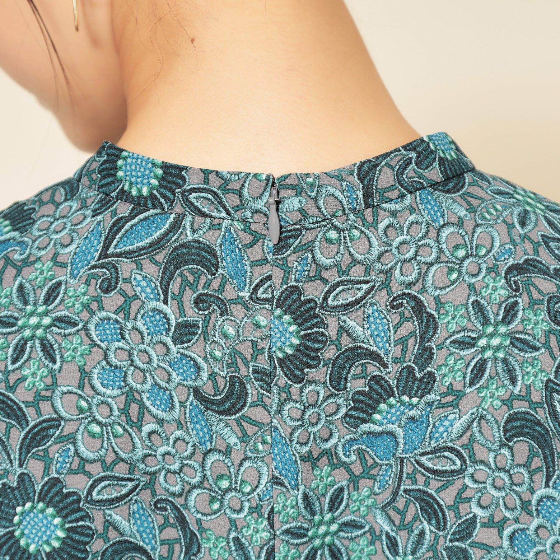 SunaUna「【co creation and yours／SS～L】レースプリーツワンピース」|ワンピース|