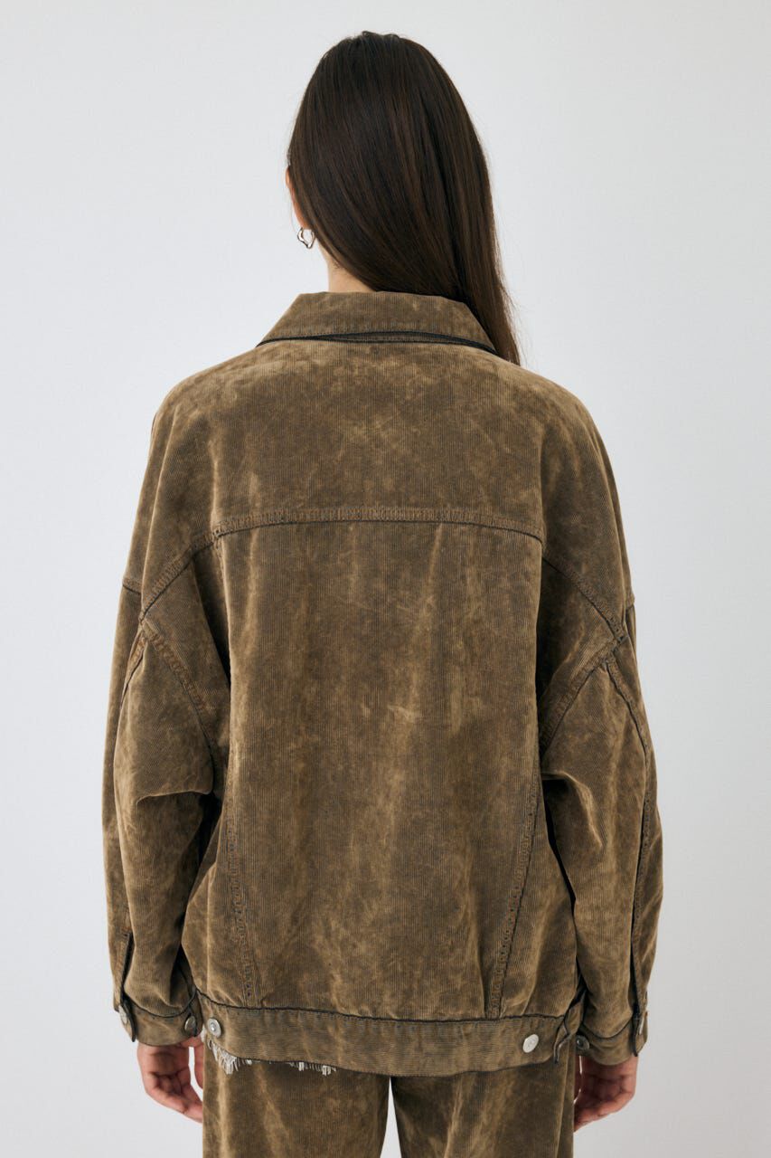 MOUSSY「OVERSIZED CORDUROY ジャケット」|デニムジャケット|