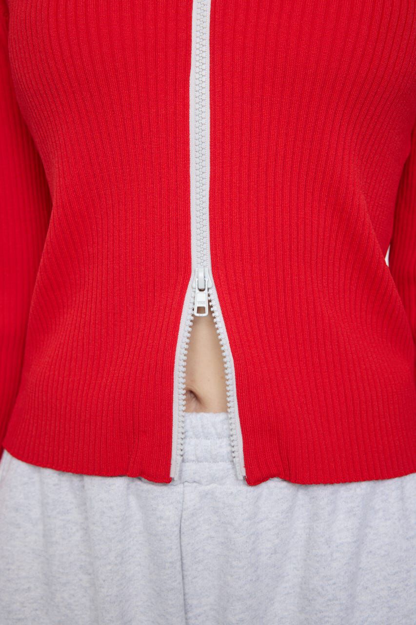 MOUSSY「BI COLOR MIDDLE NECKトップス」|ニット・セーター|