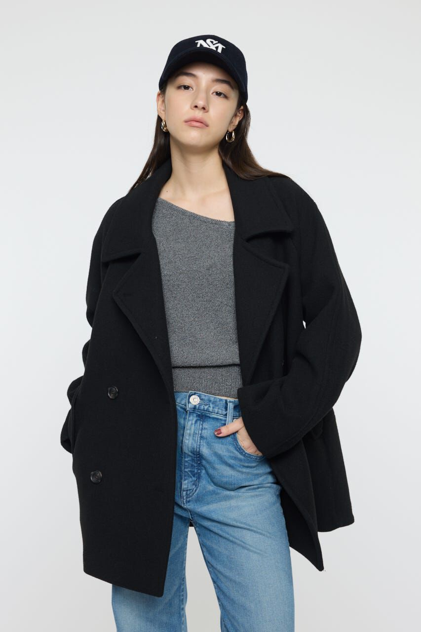 MOUSSY「DOUBLE BREASTED MID コート」|その他|