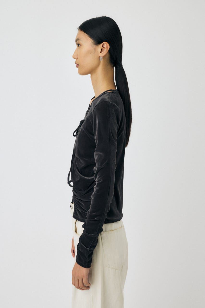 MOUSSY「SHEER VELOUR カーディガン」|Tシャツ・カットソー|