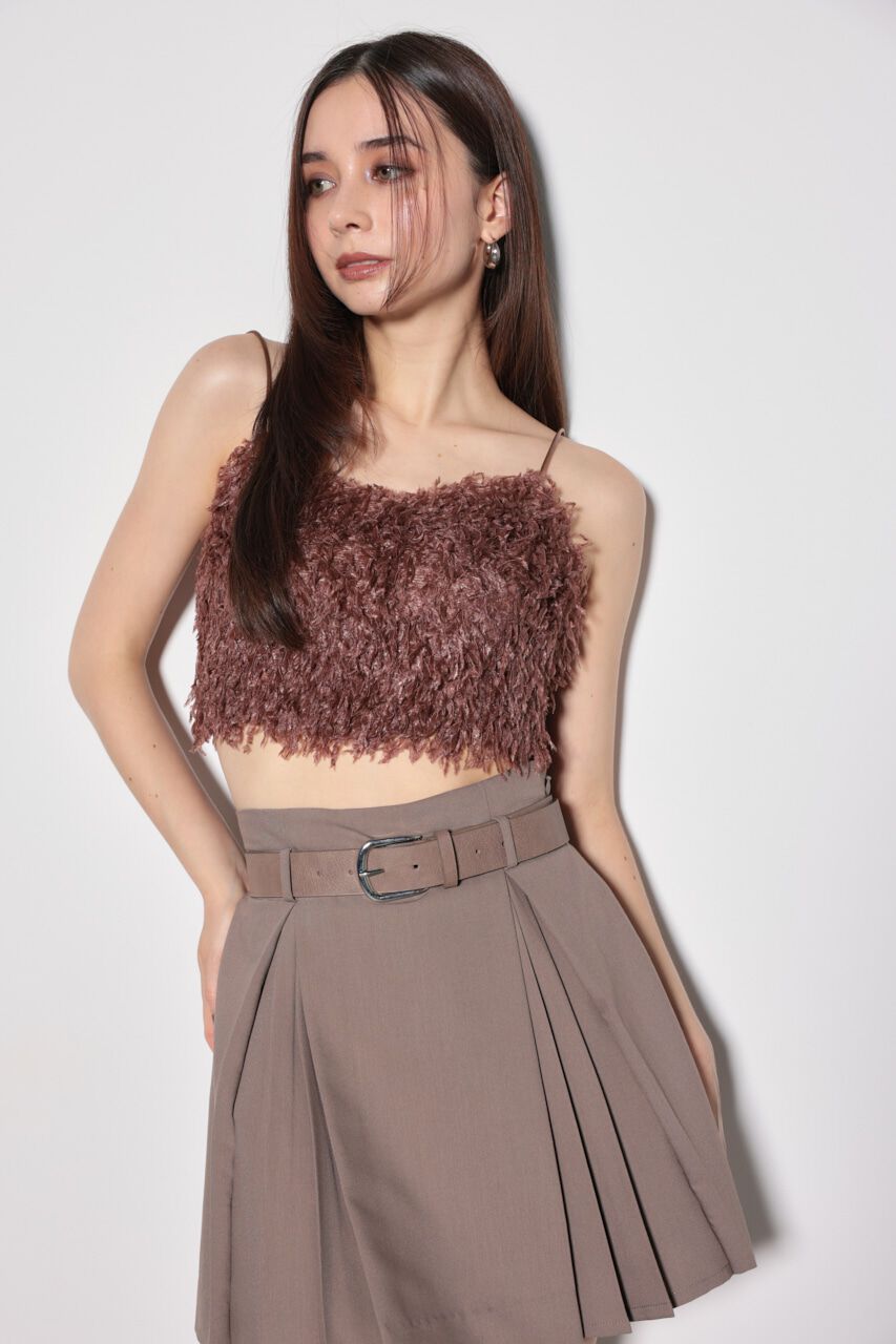 rienda「フェイクフェザービスチェ」|キャミソール|