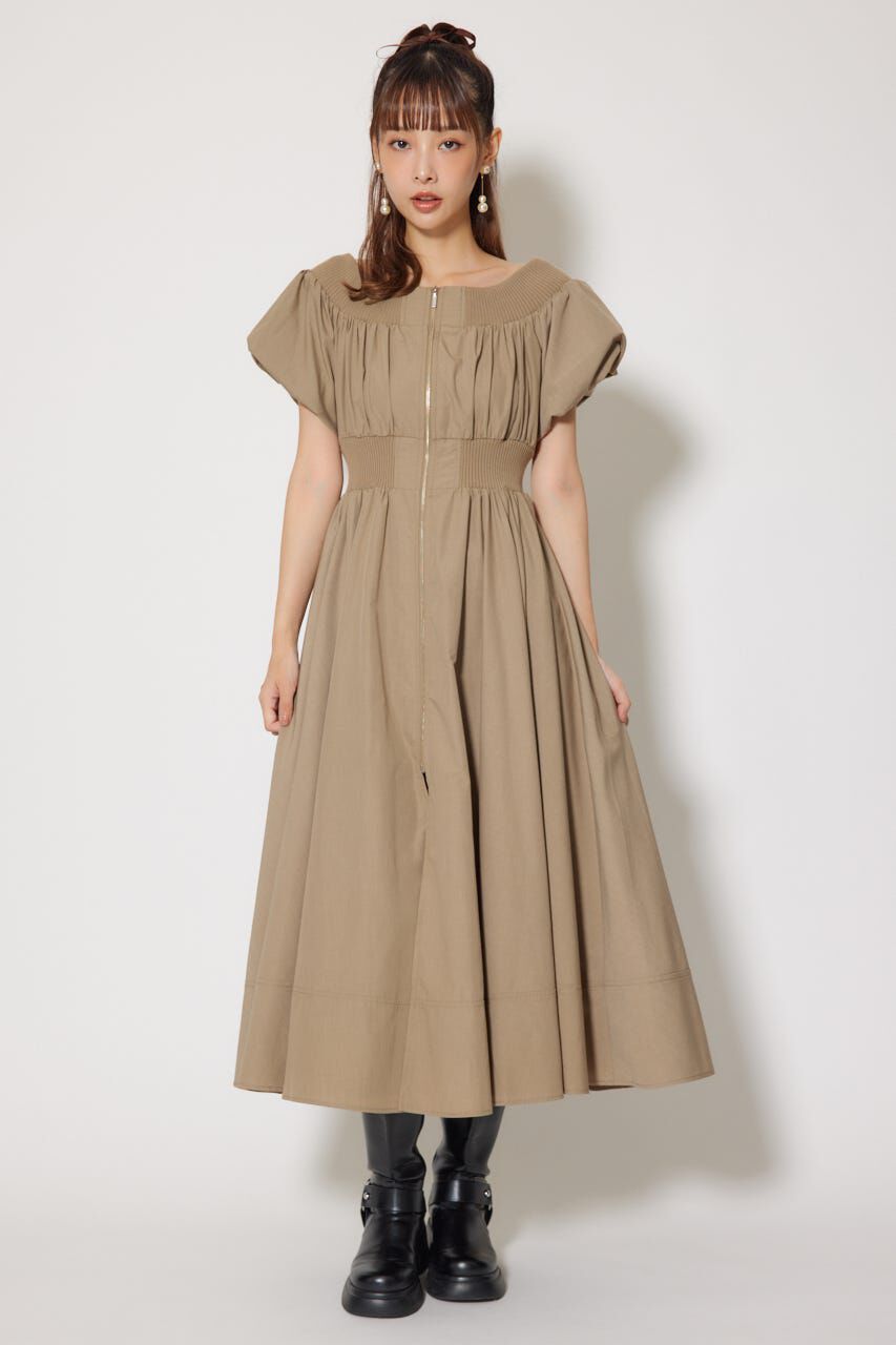 rienda「MA-1オフショルフレアワンピース」|ワンピース|