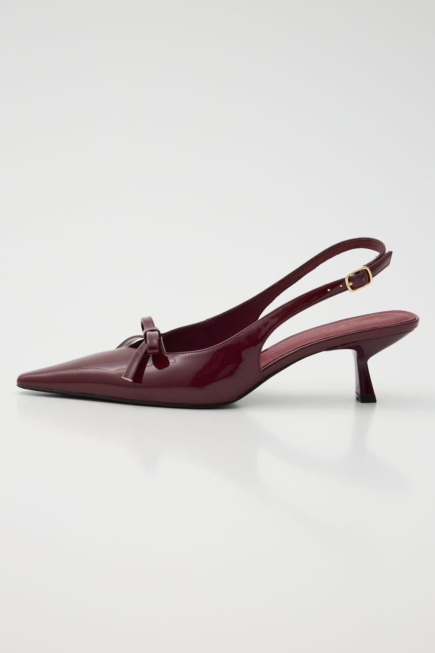 rienda「リボンエナメルミュール」|サンダル|