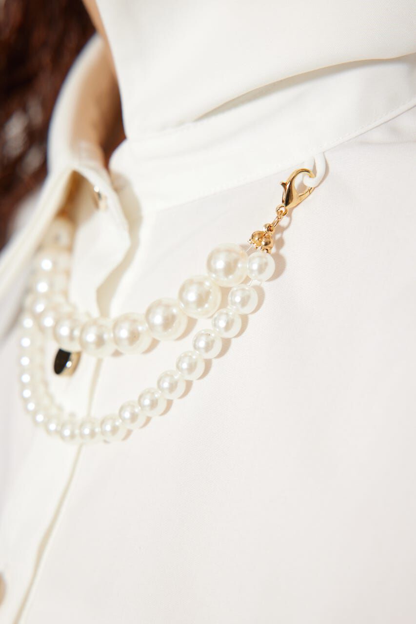 rienda「パールチェーンシャツ」|シャツ・ブラウス|