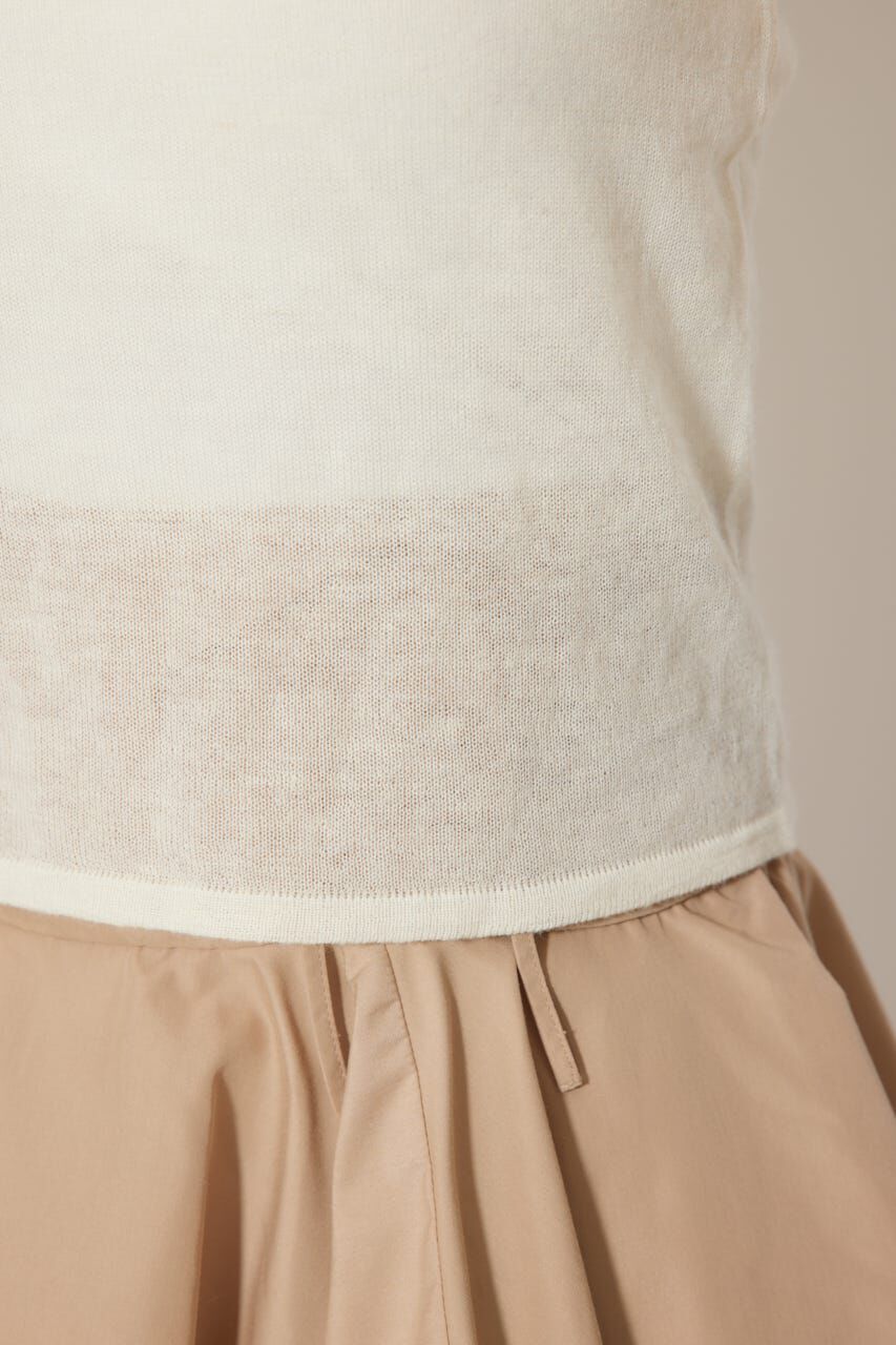 rienda「バックリボンアルパカミックスニットトップス」|ニット・セーター|