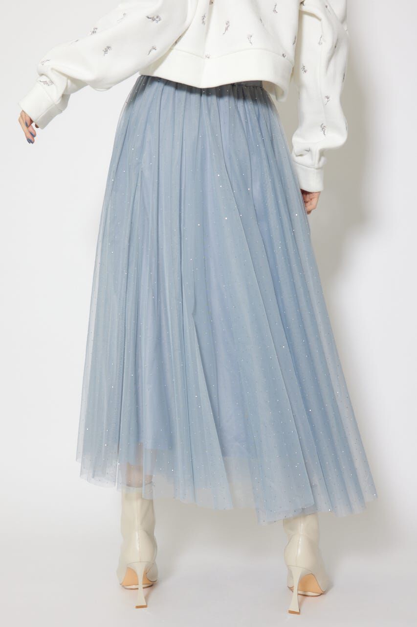 rienda「デコレーションチュールフレアスカート」|スカート|