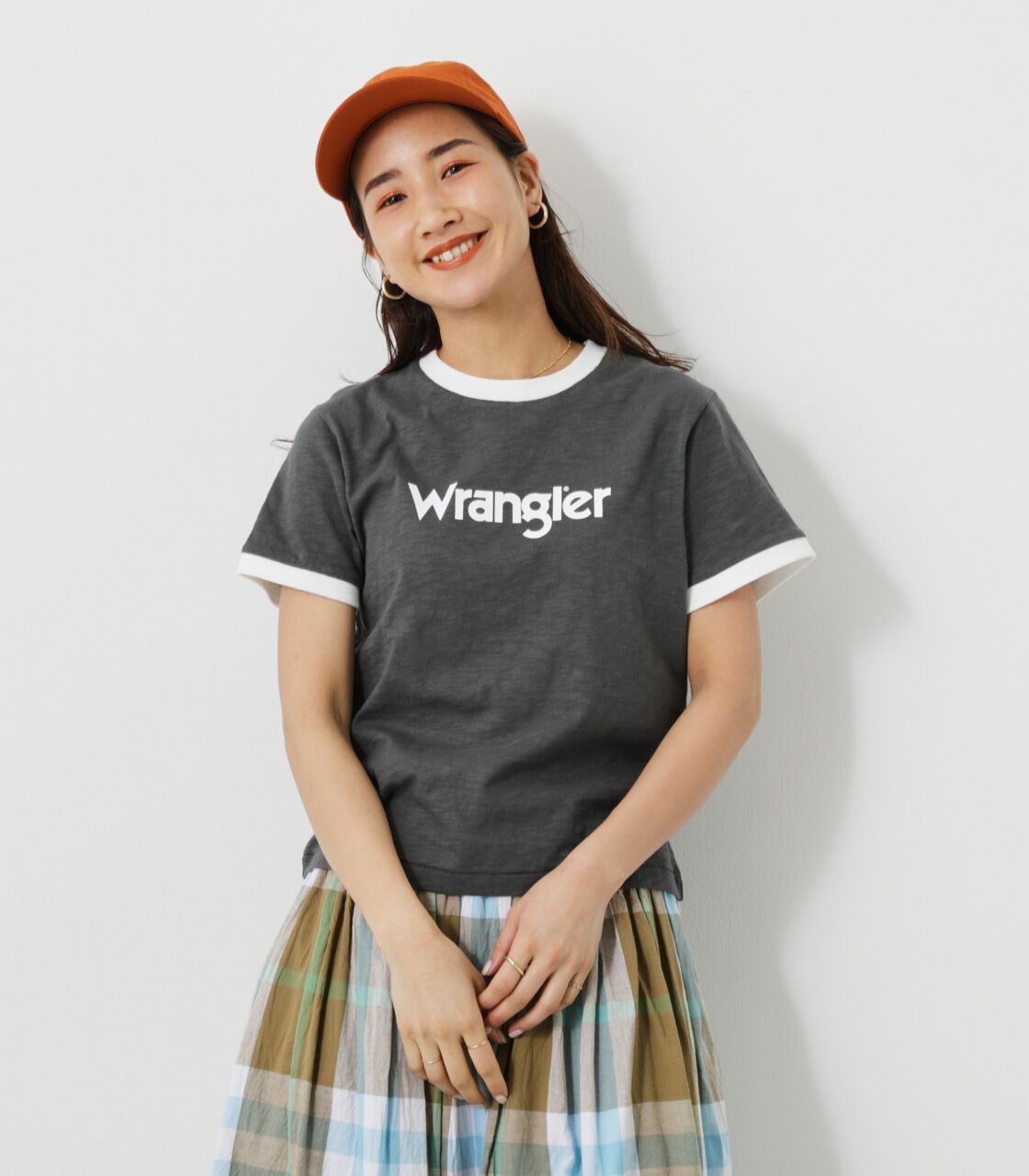 RODEO CROWNS「WranglerリンガーTシャツ」|Tシャツ・カットソー|BLK