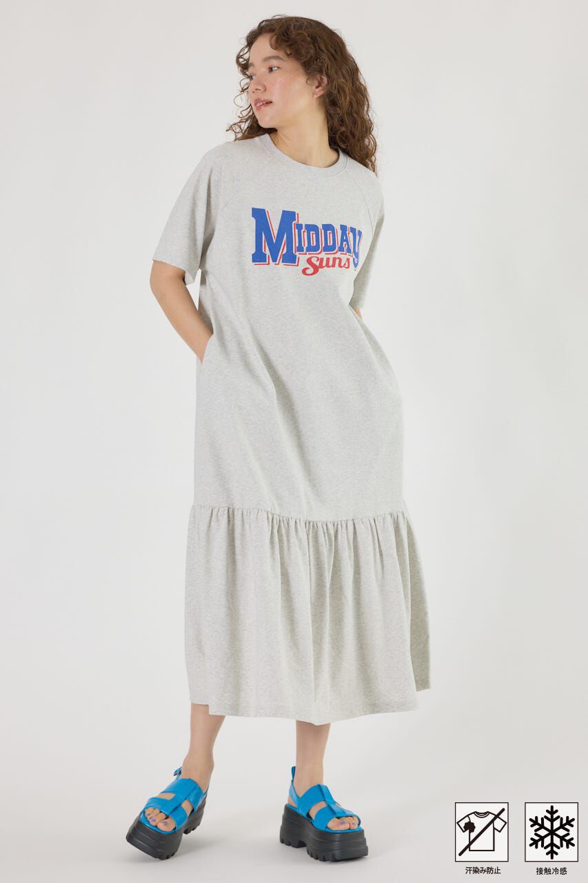 RODEO CROWNS「MASTER PROTECT ヘムギャザーワンピース」|ワンピース|L/T.GRY1