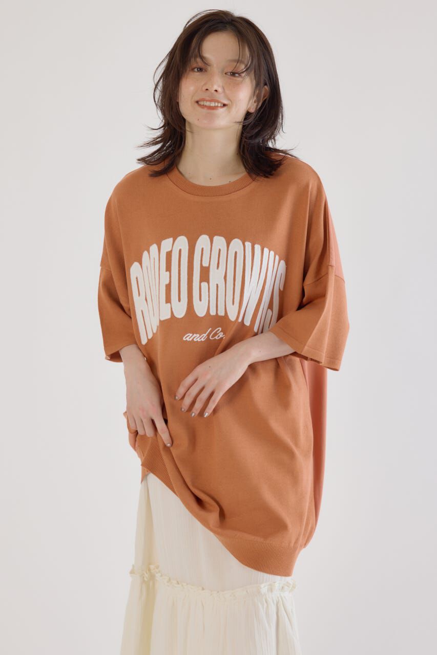 RODEO CROWNS「CURVE LOGOコンビニットワンピース」|ワンピース|