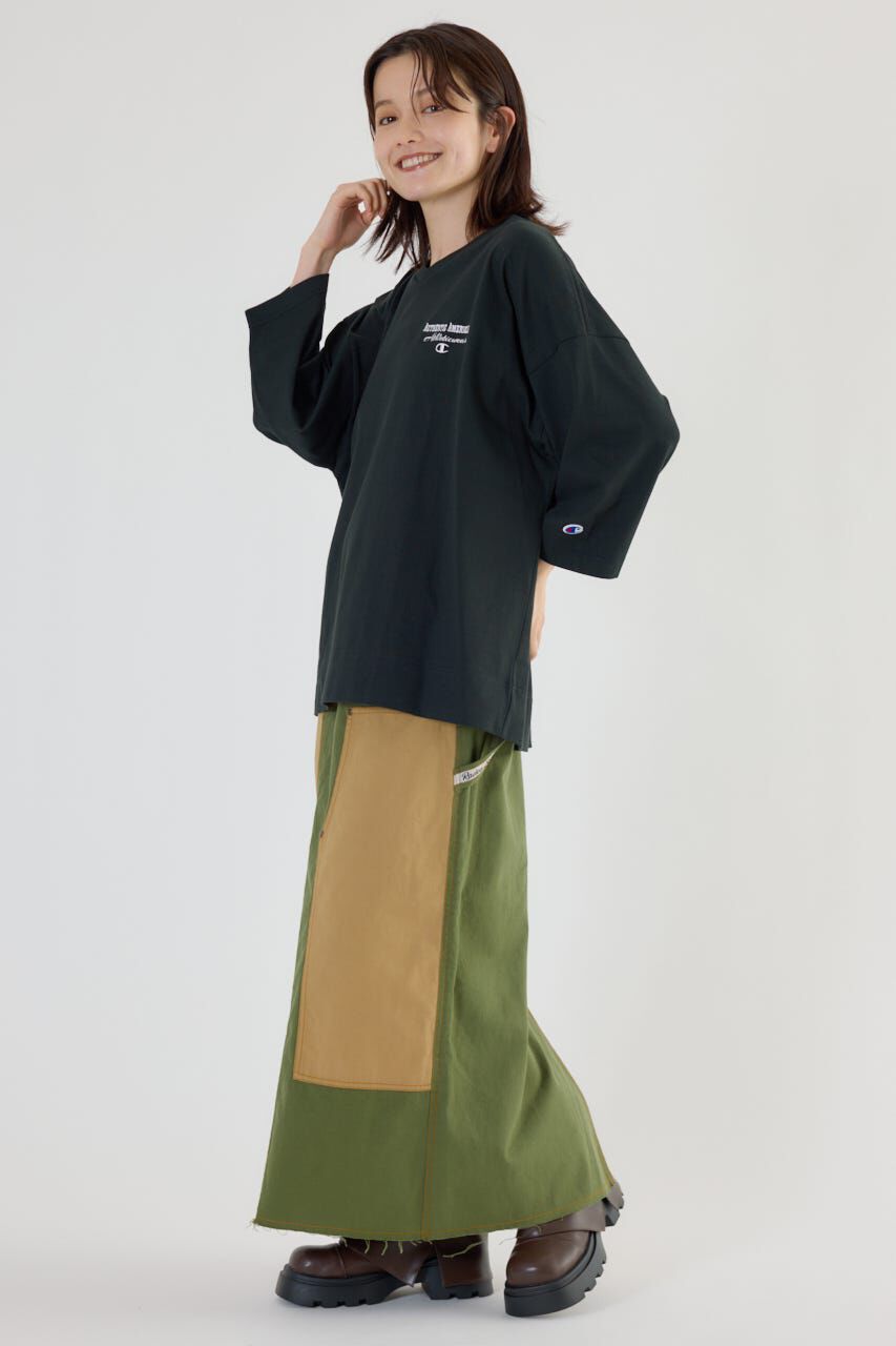 RODEO CROWNS「Champion Vネック7分袖トップス」|パーカー|