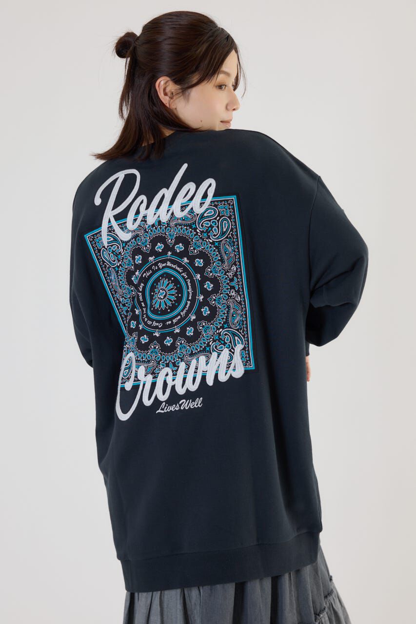 RODEO CROWNS「バンダナパッチスウェットワンピース」|ワンピース|