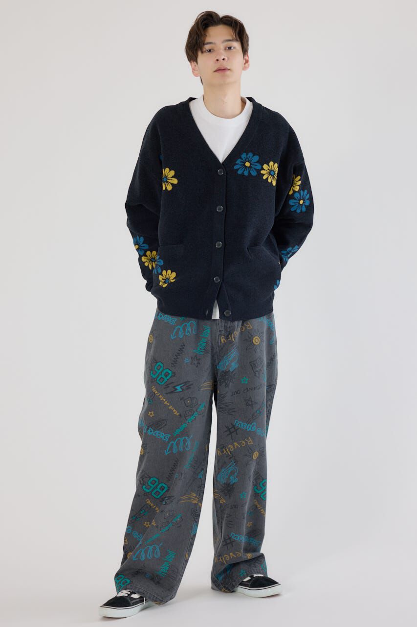 RODEO CROWNS「フォーリングフラワーニットカーディガン」|カーディガン|
