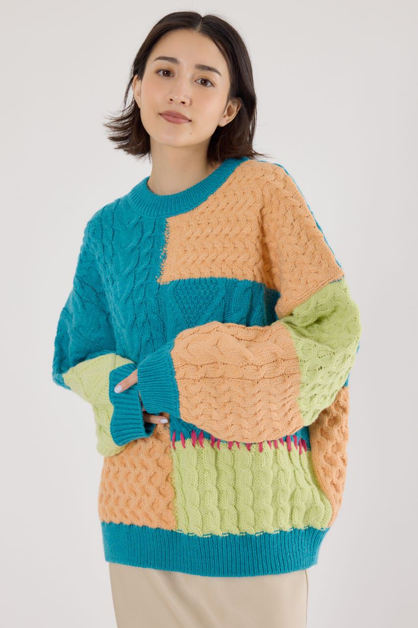 RODEO CROWNS「カスタムケーブルニット」|ニット・セーター|