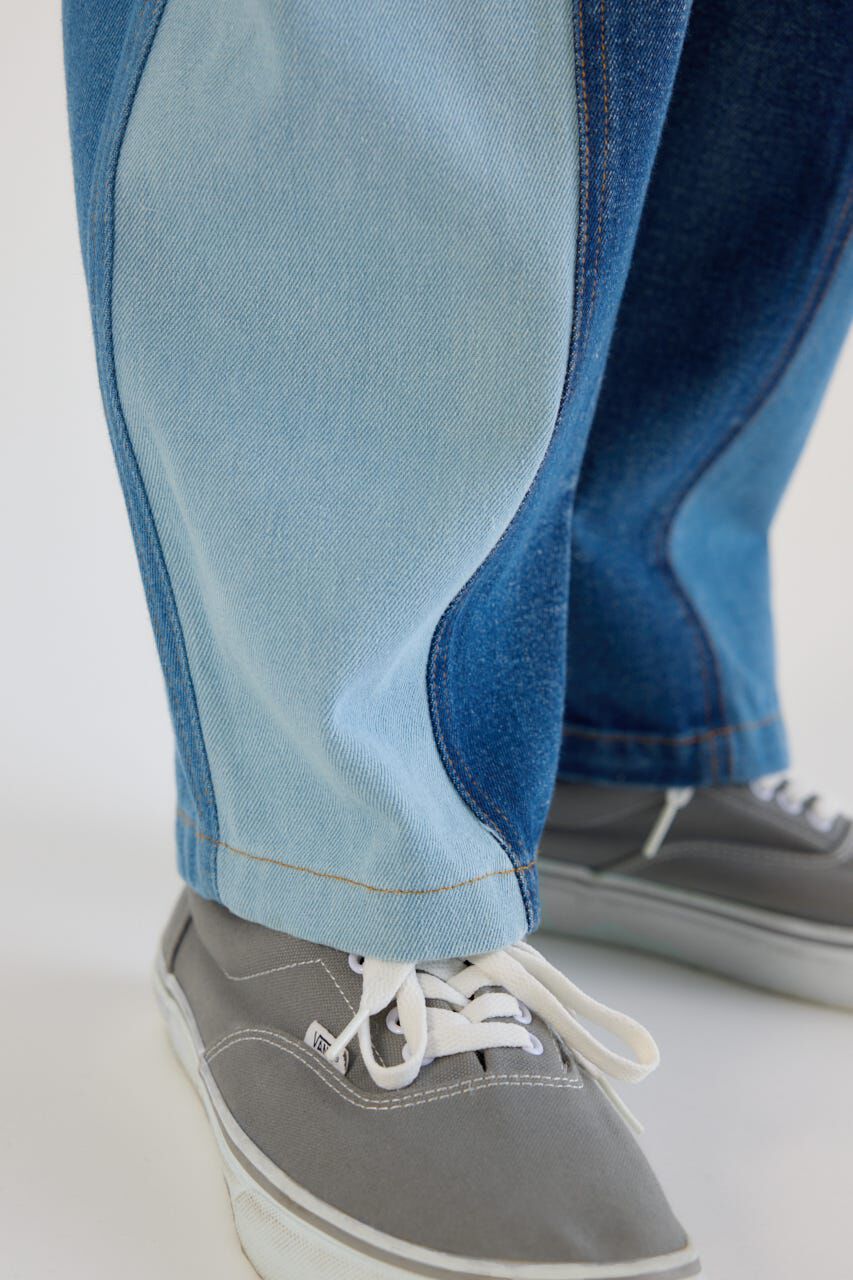 RODEO CROWNS「パッチワークバレルデニムパンツ」|デニム|