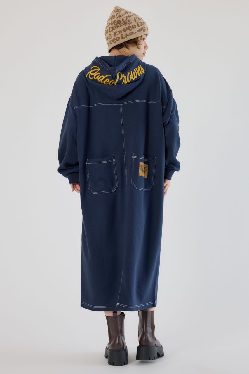 RODEO CROWNS「RCSカラーステッチパーカーワンピース」|ワンピース|