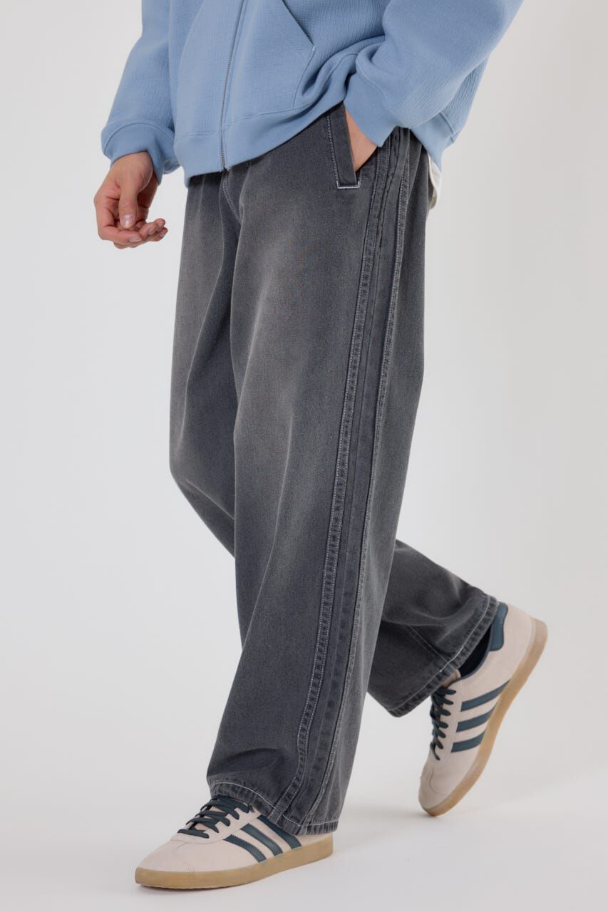 RODEO CROWNS「デニムトラックパンツ」|その他|BLK