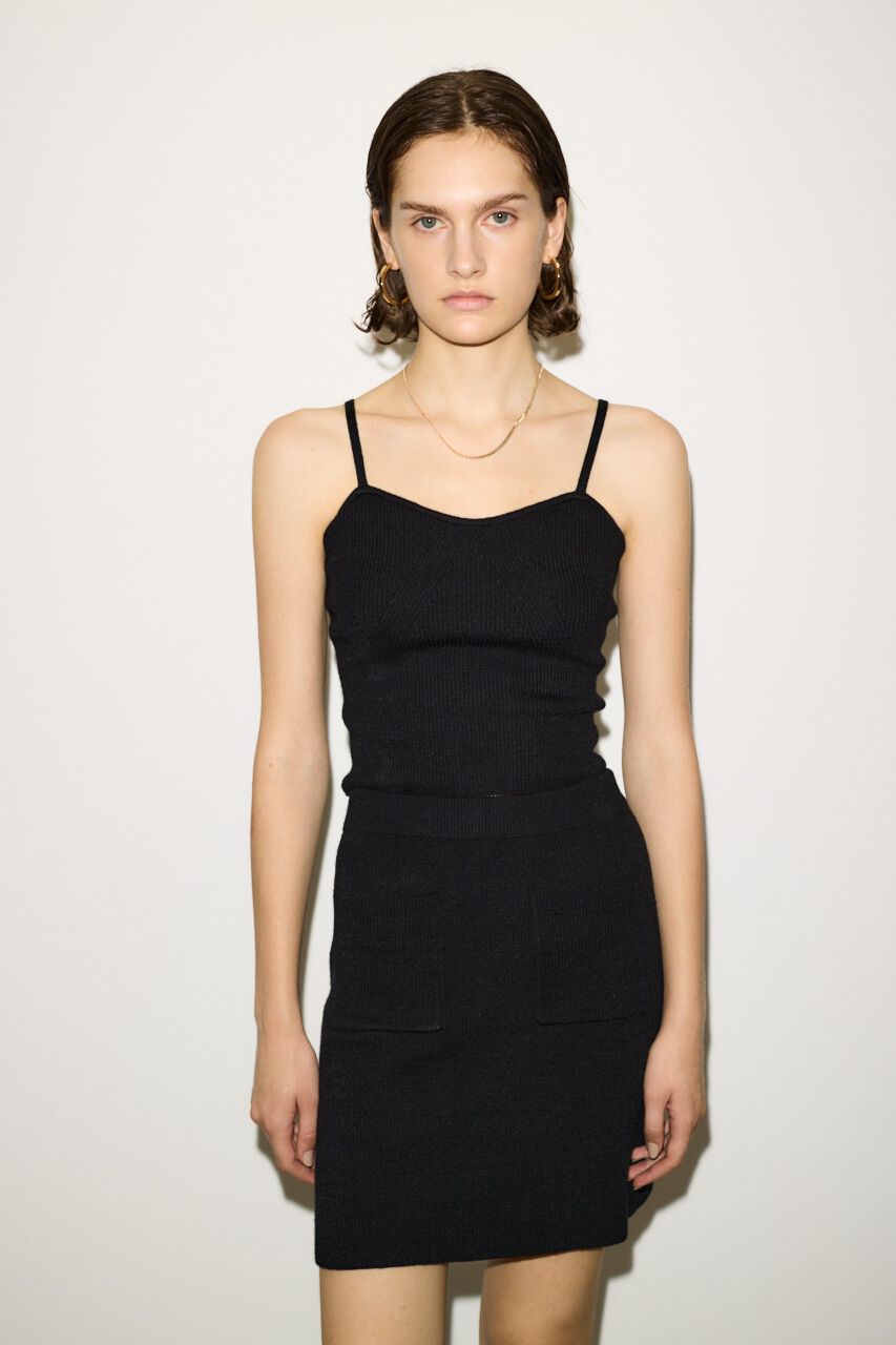 SLY「RIB HG BARE トップス」|チューブトップ|BLK