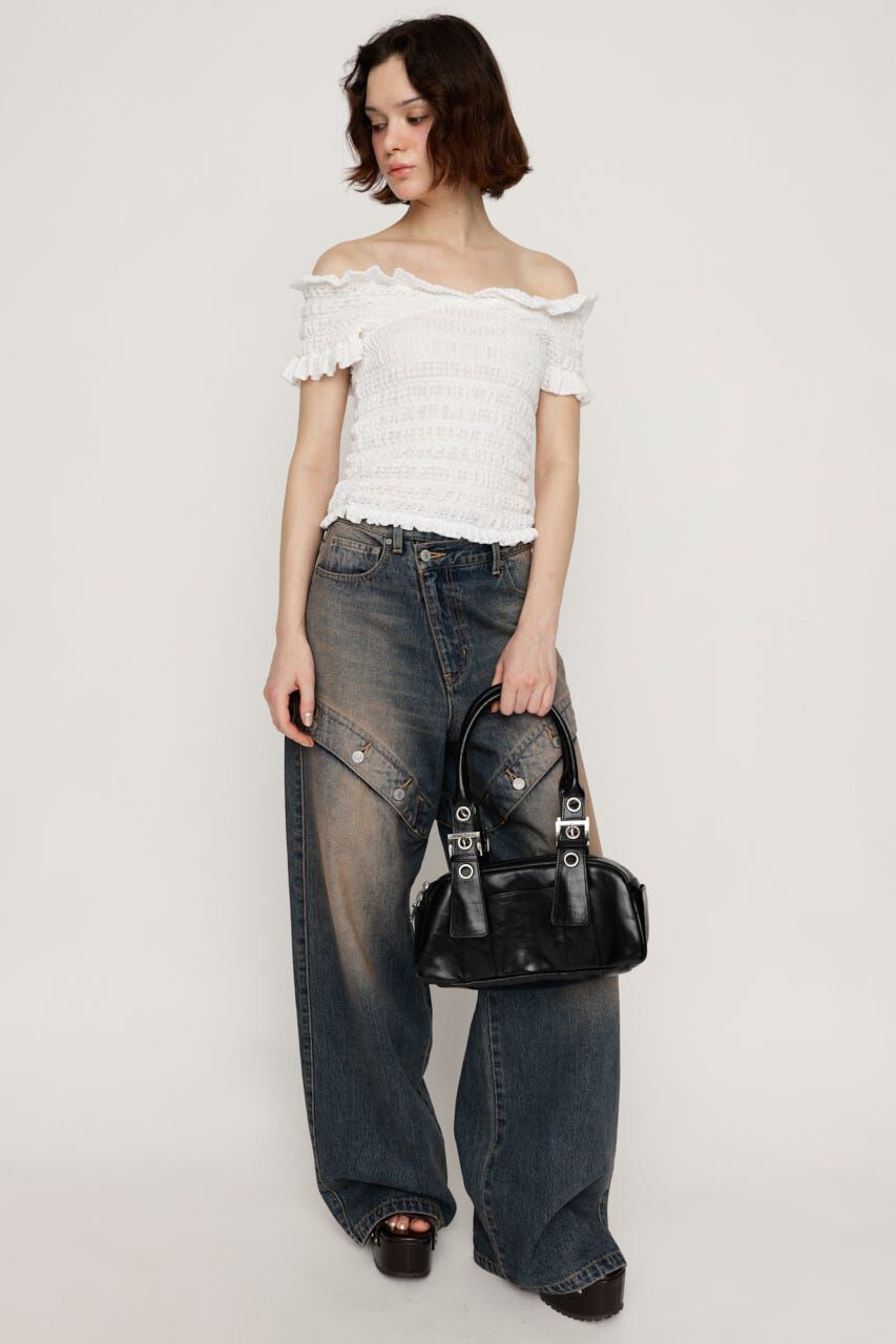 SLY「SHEER SHIRRING BUSTIER トップス」|その他|