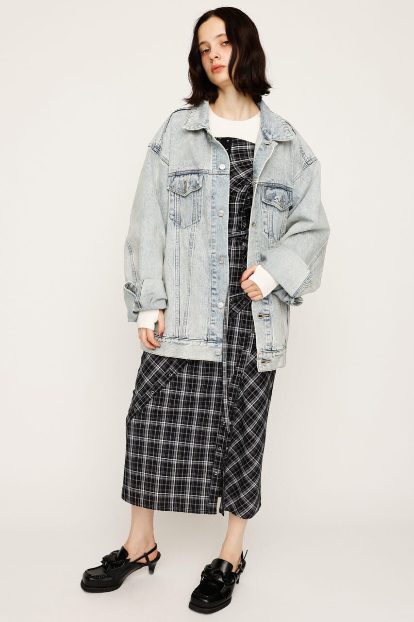 SLY「FRONT HOOK CHECK CAMI ワンピース」|ワンピース|