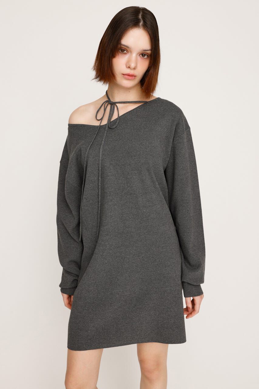 SLY「ASYMMETRY NECK LOOSE ワンピース」|ワンピース|T.GRY