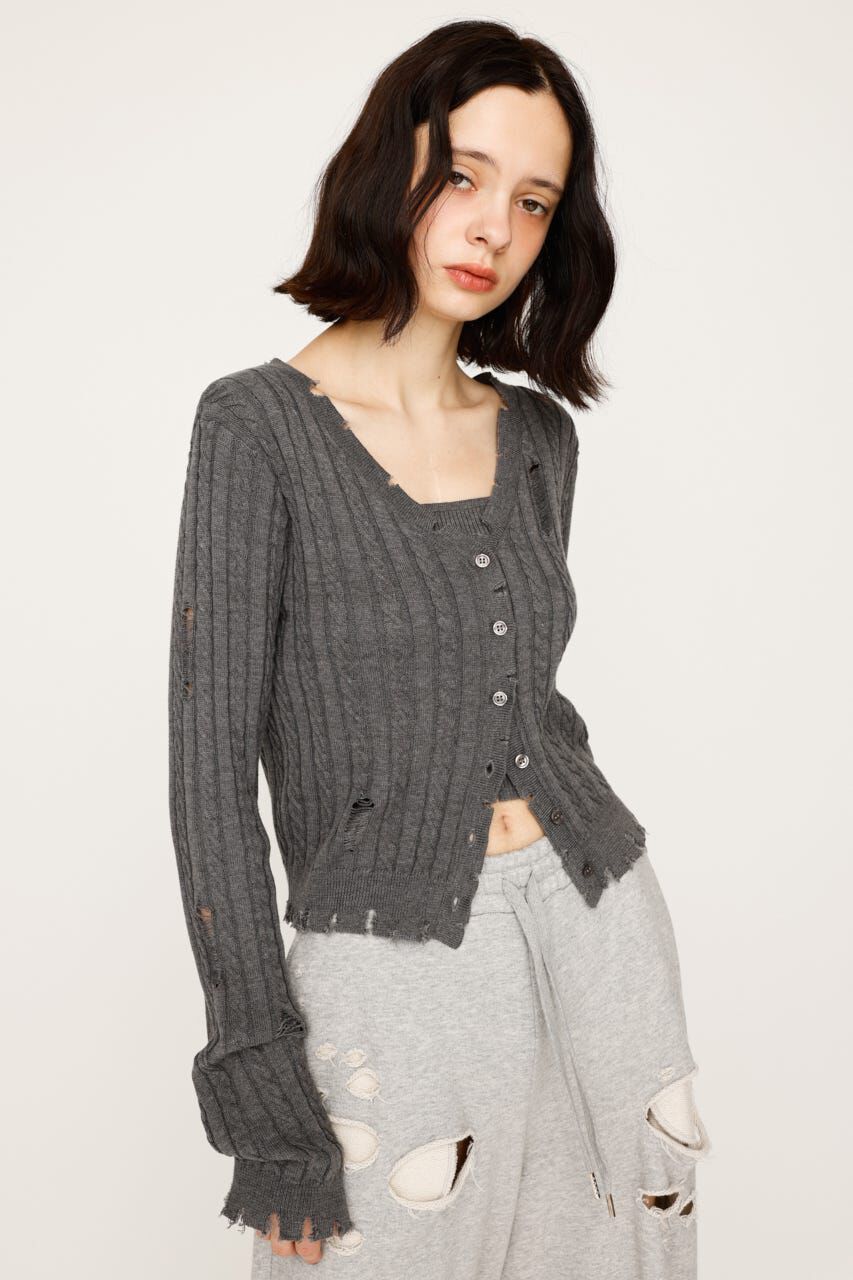 SLY「V／N CRASH 2P トップス」|ニット・セーター|