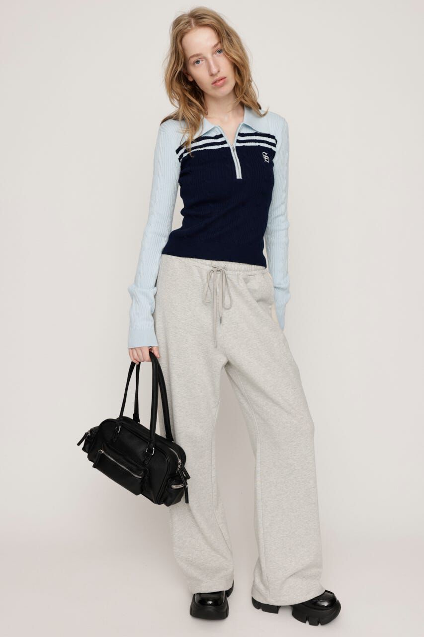 SLY「CABLE COLLAR KNIT トップス」|ニット・セーター|