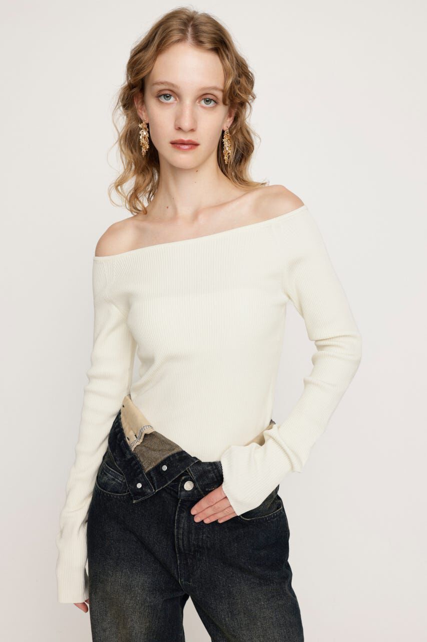 SLY「HG OFFSHOULDER トップス」|ニット・セーター|